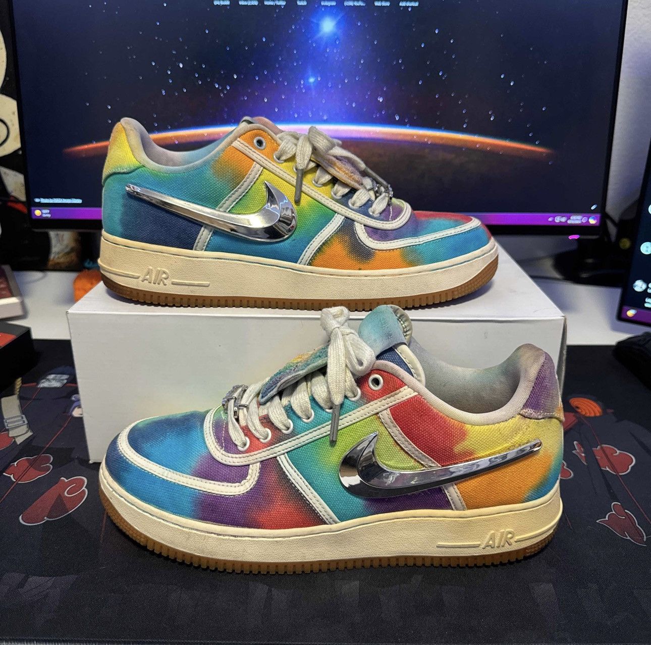 Travis Scott x Nike Air Force 1 'Sail' Custom