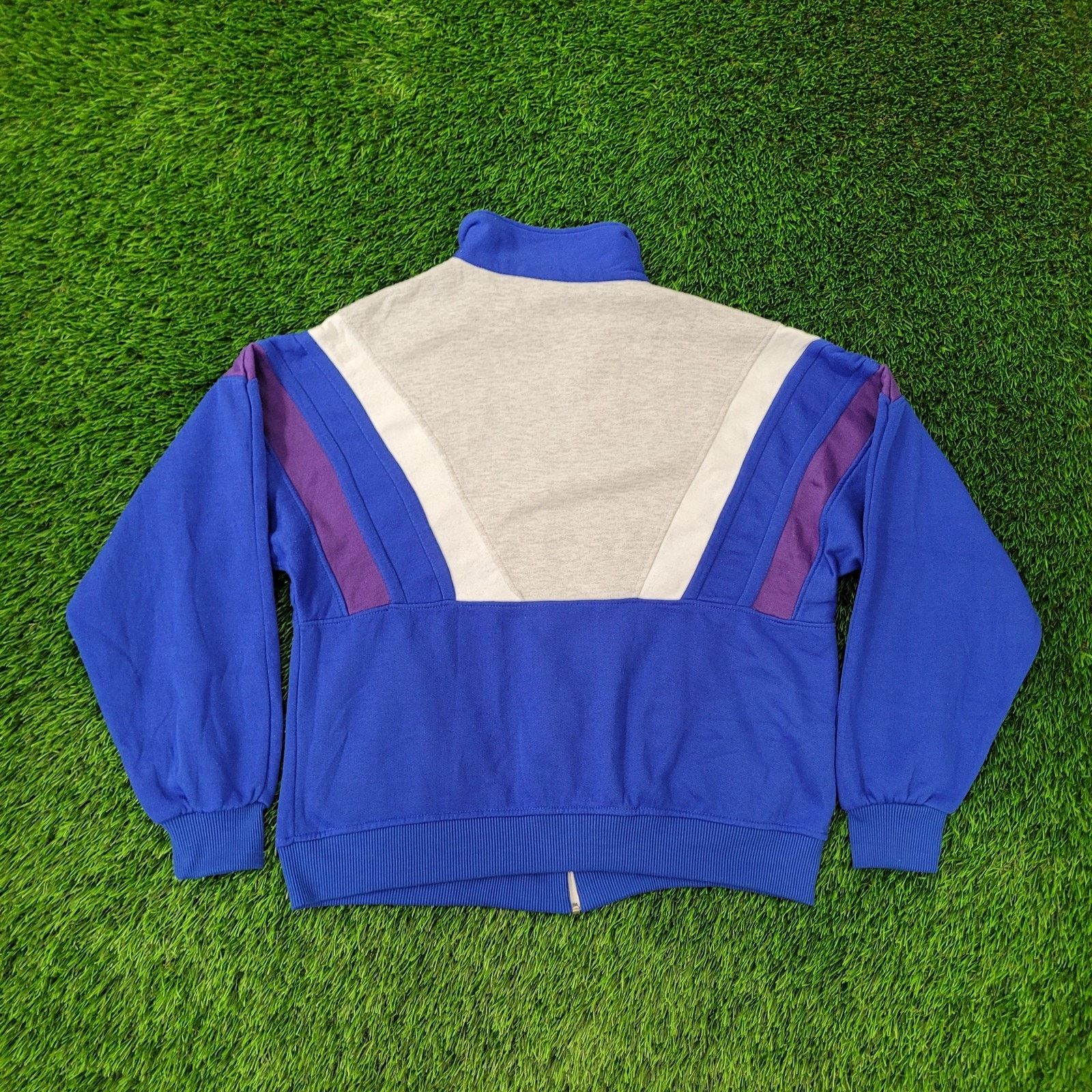 PONY Vintage 90s PONY Track Jacket Womens XL 23x24 Boxy Blue Gray Size XL / US 12-14 / IT 48-50 - 2 Thumbnail