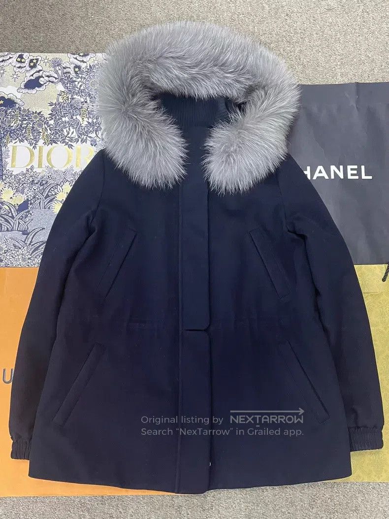 Loro Piana Loro Piana Classic fur collar deep blue ski jacket, with f Size US M / EU 48-50 / 2 - 1 Thumbnail