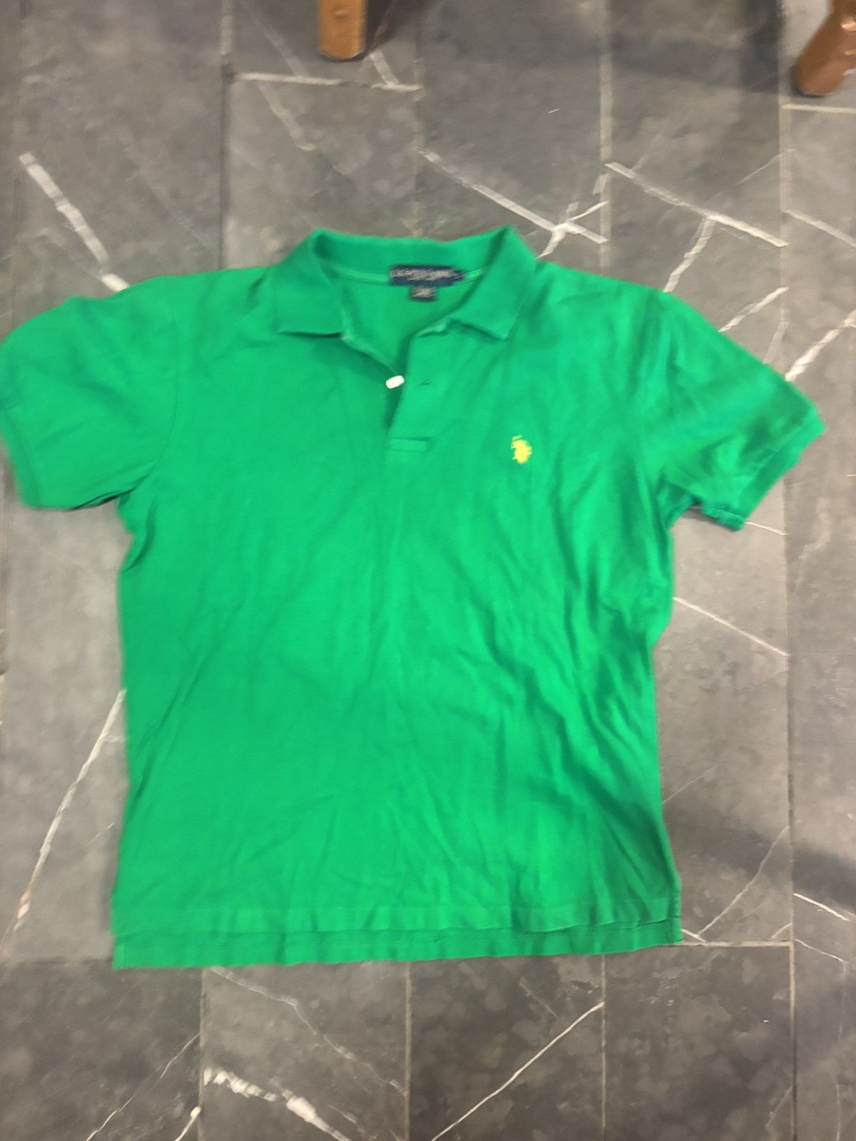 Polo Ralph Lauren Green with Yellow Stitching Polo Size US L / EU 52-54 / 3 - 5 Thumbnail