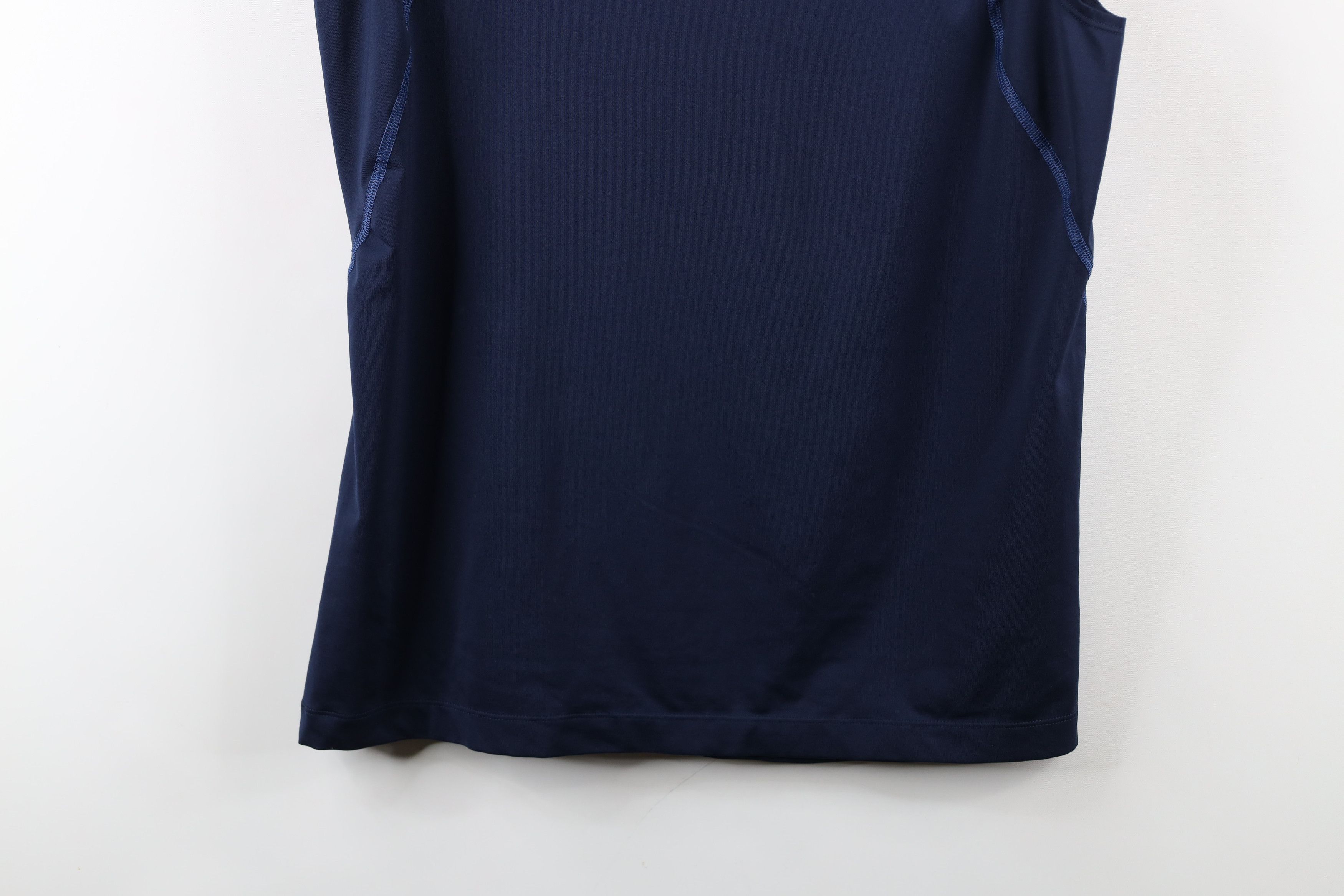 Nike × Vintage Nike Pro Combat Fitted Muscle Tank Tank Top T-Shirt Blue Size US M / EU 48-50 / 2 - 16 Thumbnail