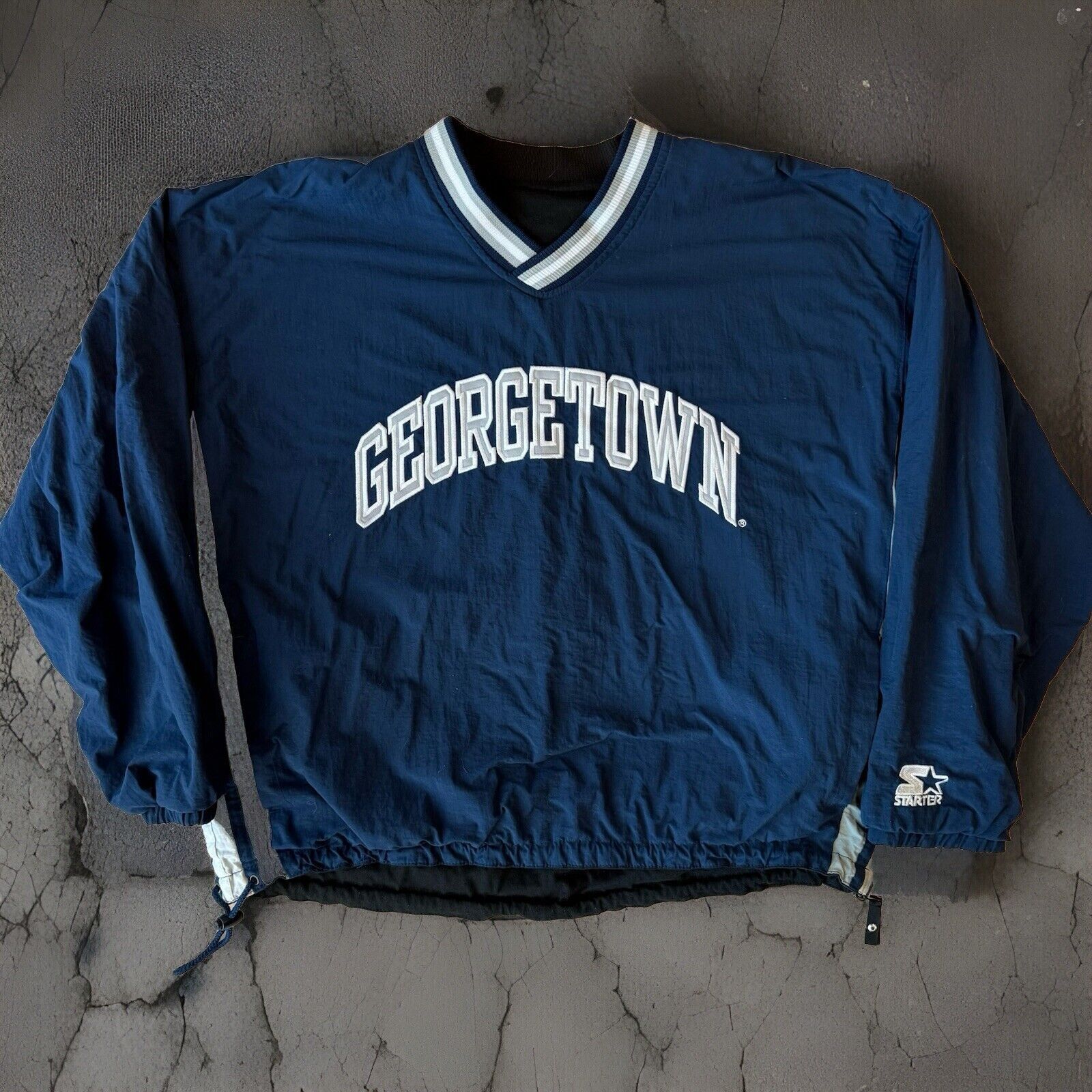 Starter × Vintage Vintage Georgetown Hoyas Sweatshirt L Blue Gray 90s Starter Size US L / EU 52-54 / 3 - 1 Thumbnail