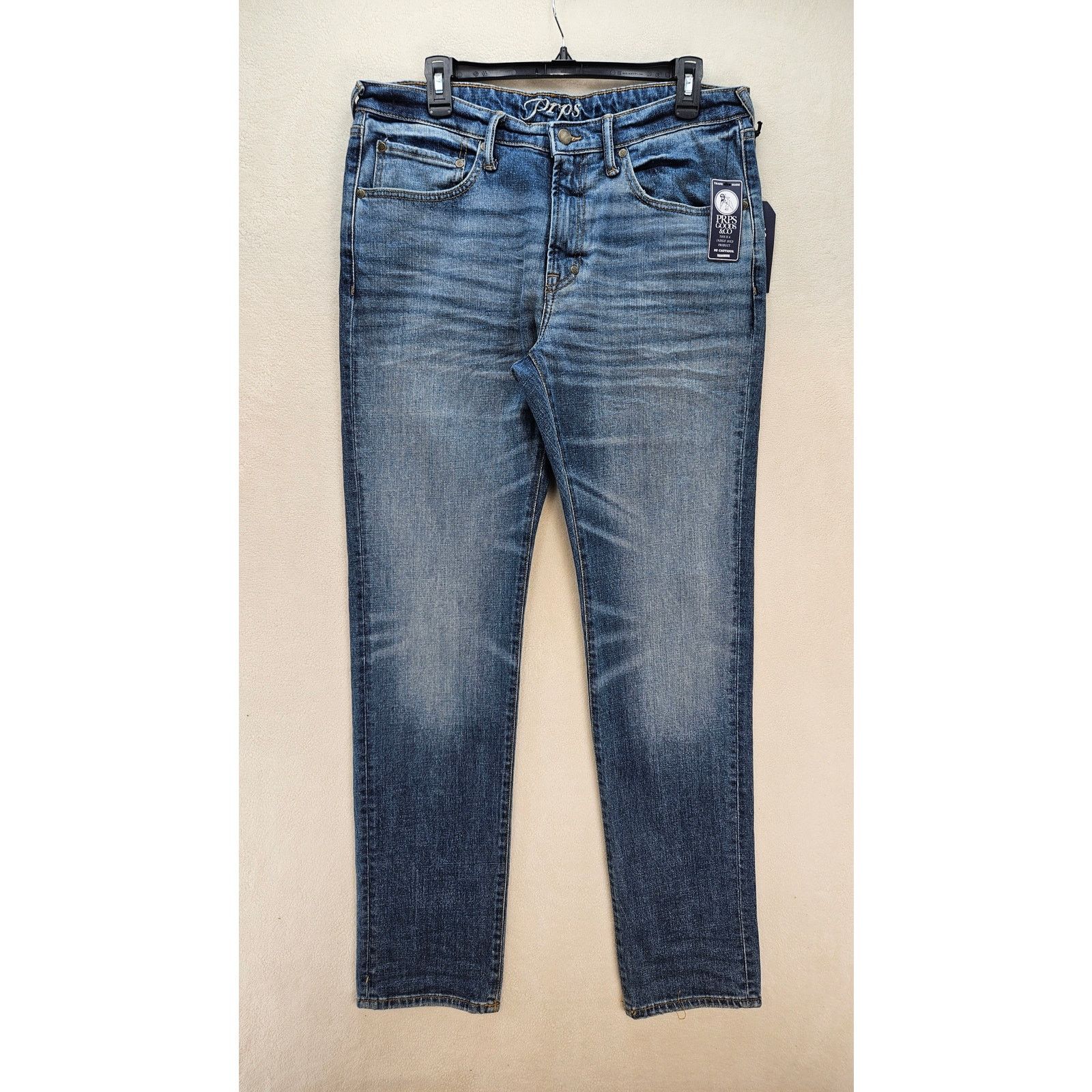 Prps PRPS MEN'S 34 CAYENNE SKINNY FIT STRETCH JEANS BLUE NWT Size US 34 / EU 50 - 1 Thumbnail