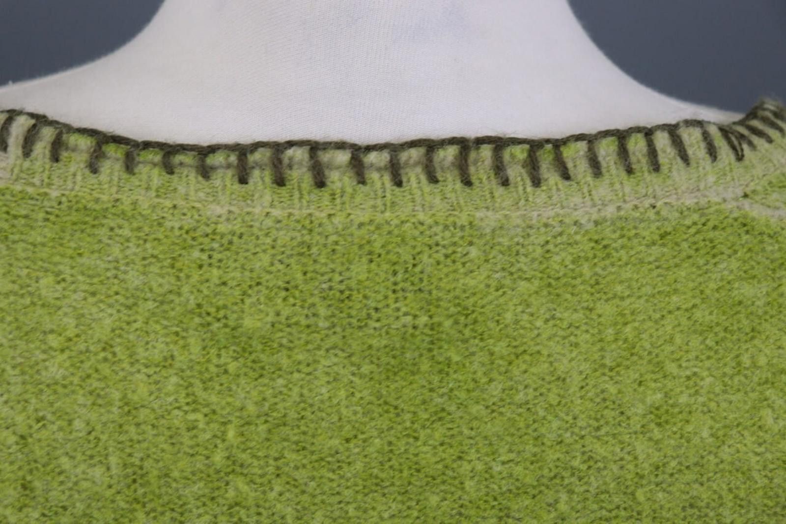 Designer Princess Goes Hollywood Green Wool Cardigan Sweater Size 42 Size M / US 6-8 / IT 42-44 - 11 Thumbnail