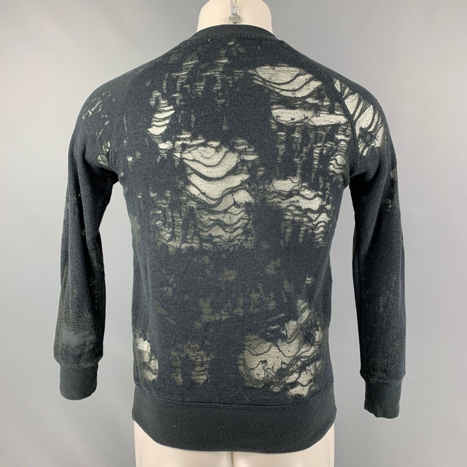 Iro Size S Dark Gray Distressed Cotton Long Sleeve Pullover Size US S / EU 44-46 / 1 - 3 Thumbnail