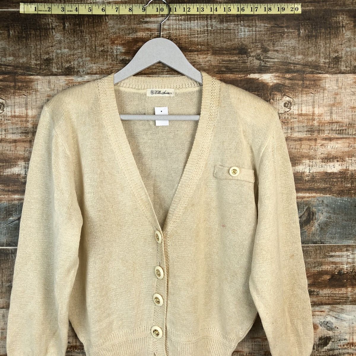 Homespun Knitwear Ellel Saison Brown Cardigan Knitwear #A1603 Size S / US 4 / IT 40 - 5 Thumbnail