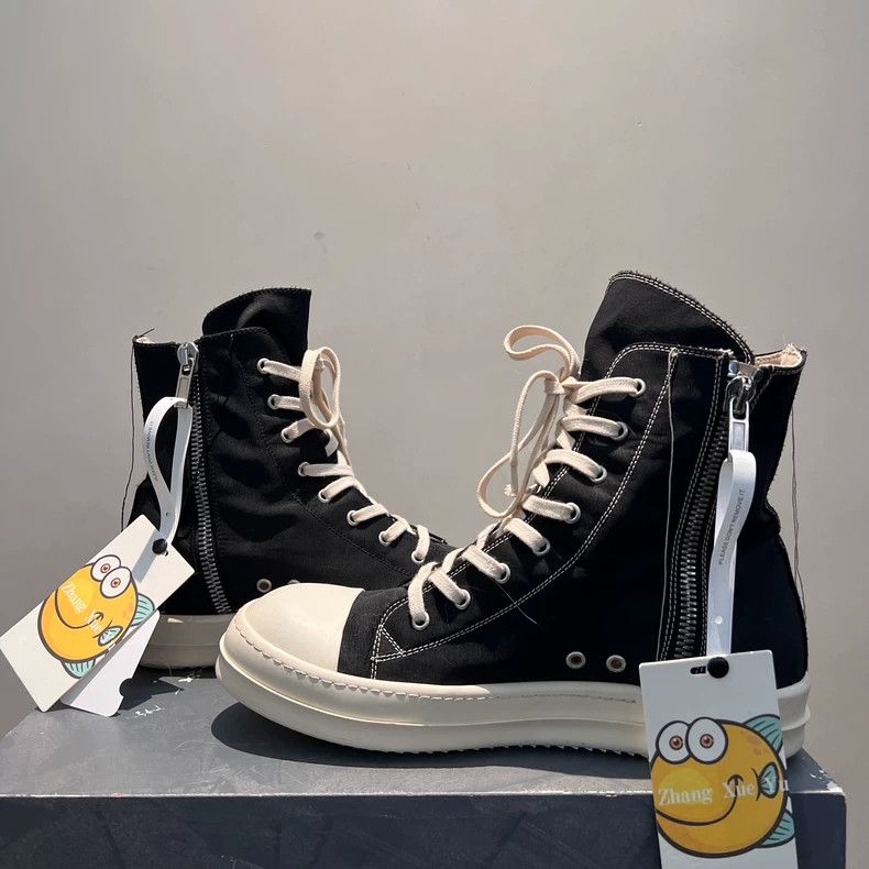 Rick Owens Rick Owens Nylon high-top fringed large Converse board shoe Size US 10.5 / EU 43-44 - 3 Thumbnail