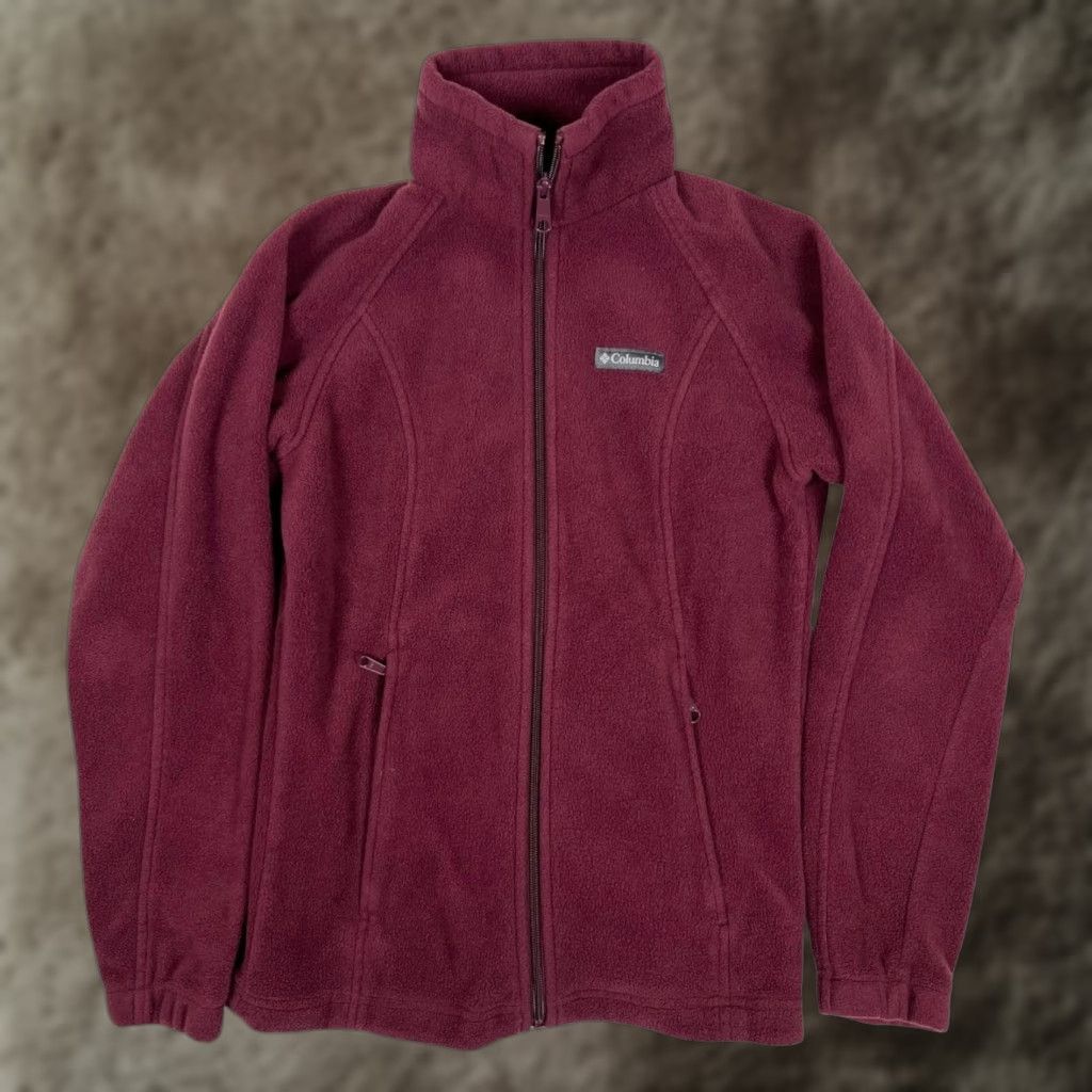 Vintage Columbia Jacket Womens Small Purple Fleece Full Zip Lightweight Casual Outdoors Size S / US 4 / IT 40 - 1 Thumbnail