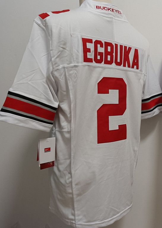 Other Men's Ohio State Buckeyes #2 Emeka Egbuka White Jersey Size US S / EU 44-46 / 1 - 3 Thumbnail