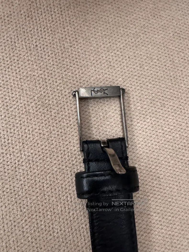 Saint Laurent Paris Saint Laurent Paris size 85 Black silver belt Size ONE SIZE - 1 Thumbnail
