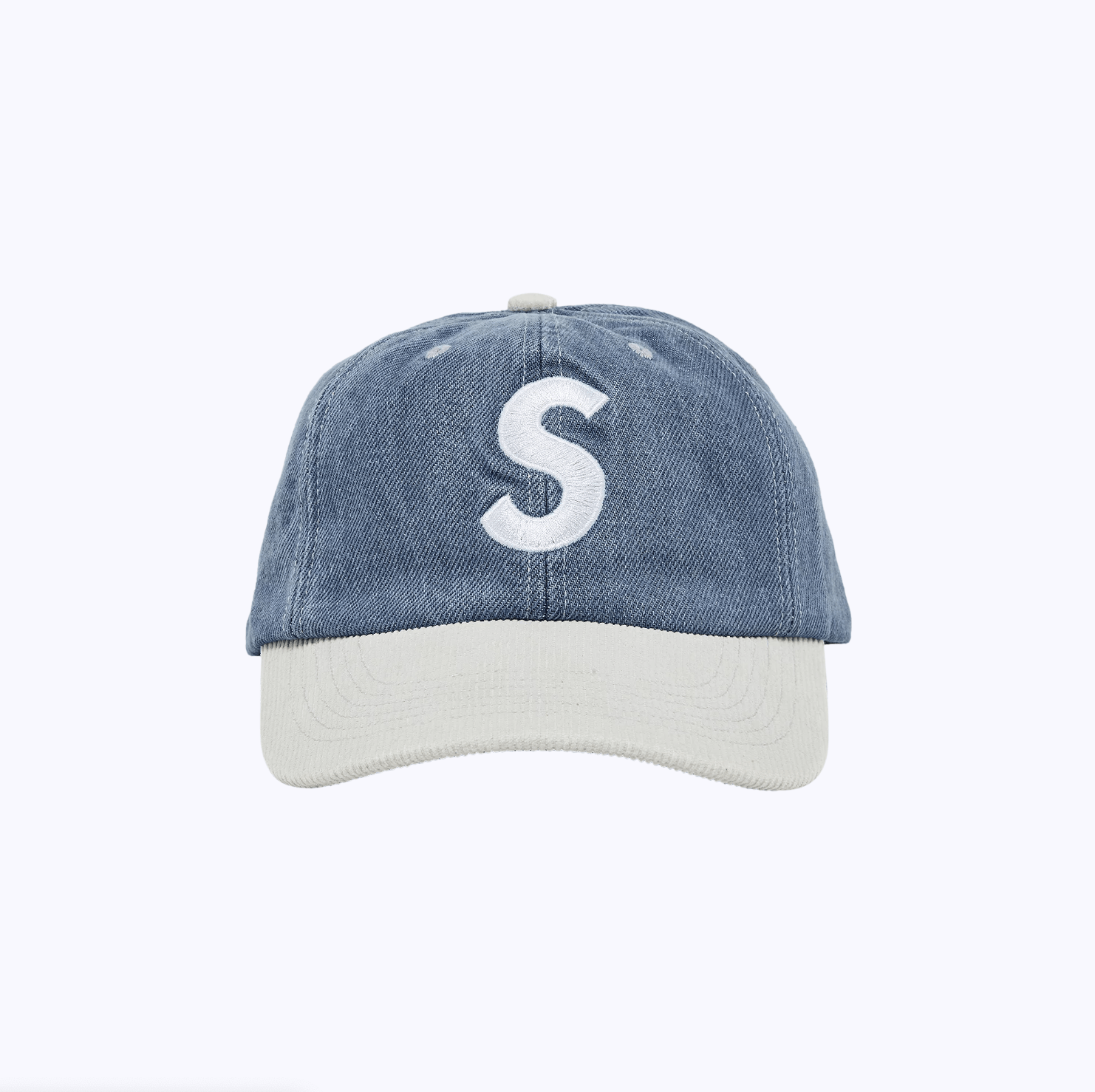 Supreme Supreme 2-Tone S Logo Hat in Washed Denim Size ONE SIZE - 1 Thumbnail