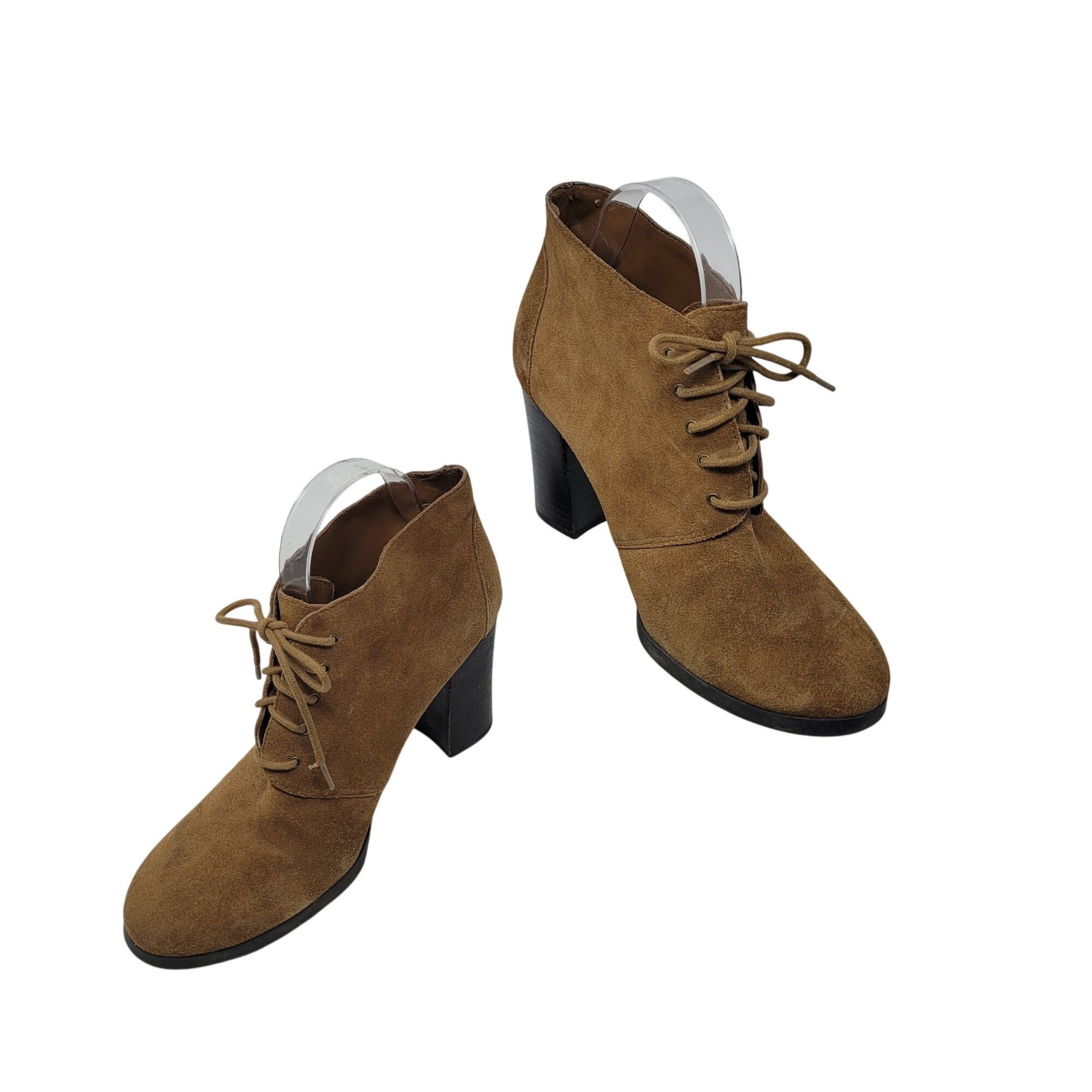 Franco Sarto Franco Sarto Womens Wenda Ankle Boots 8.5 Leather Upper Brow Size US 8.5 / IT 38.5 - 1 Thumbnail