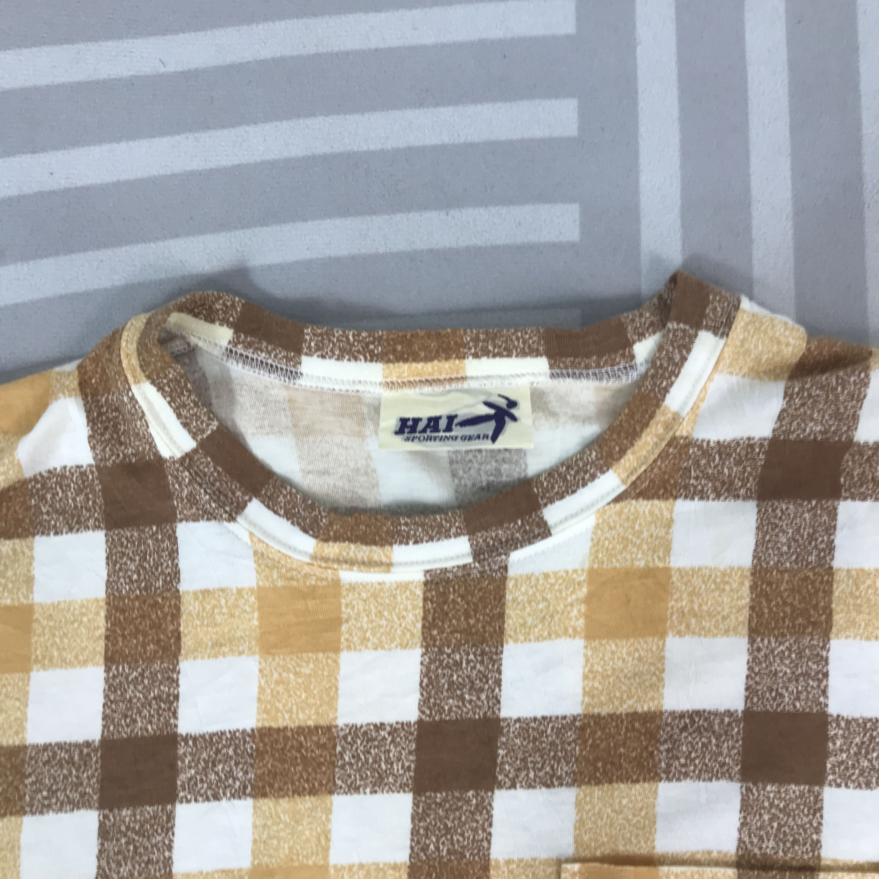 Vintage Hai Sporting Gear tartan long sleeve T-Shirt