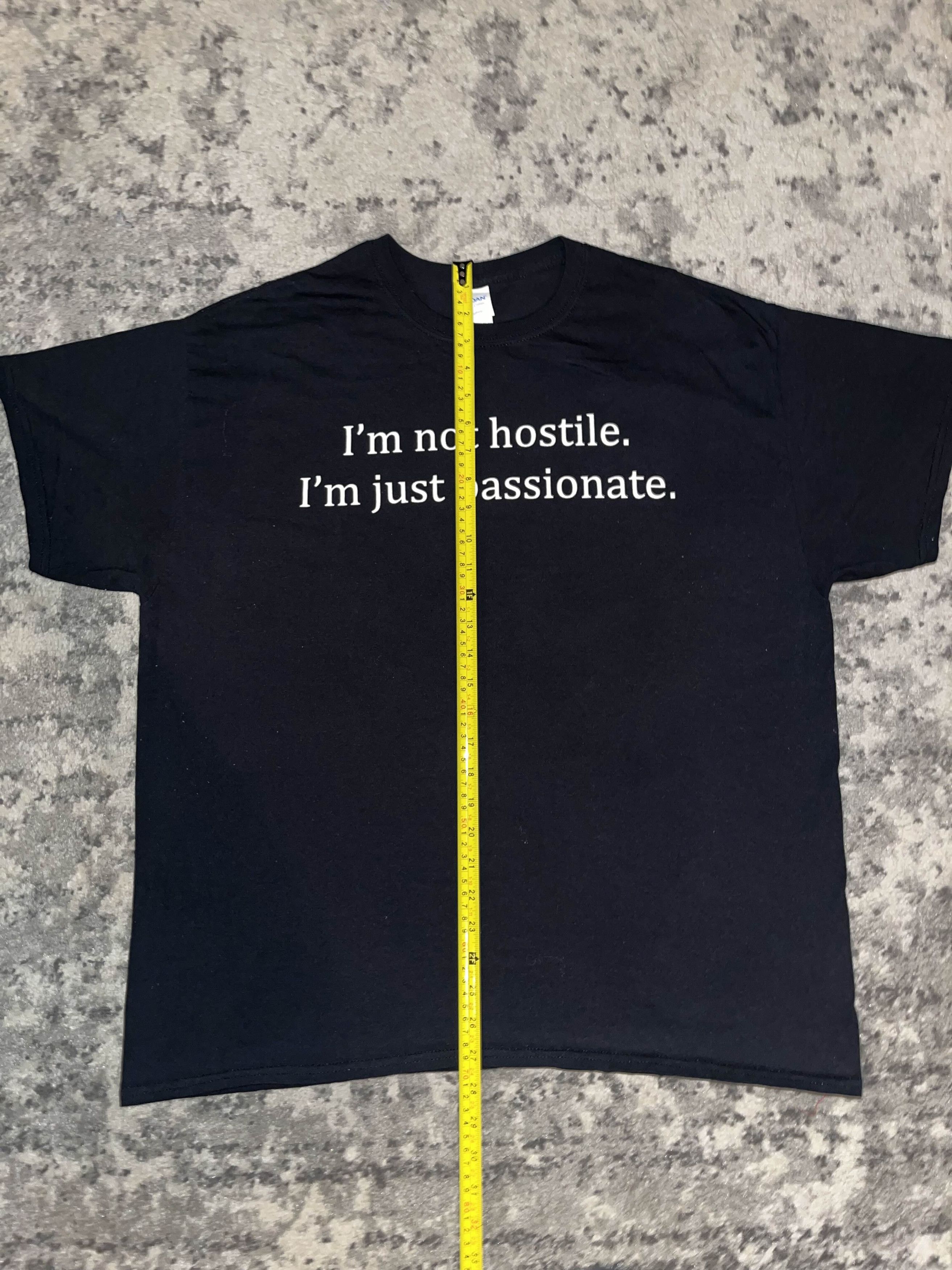 Vintage Y2K Funny I'm Not Hostile, I'm Just Passionate Shirt Size US XL / EU 56 / 4 - 5 Thumbnail