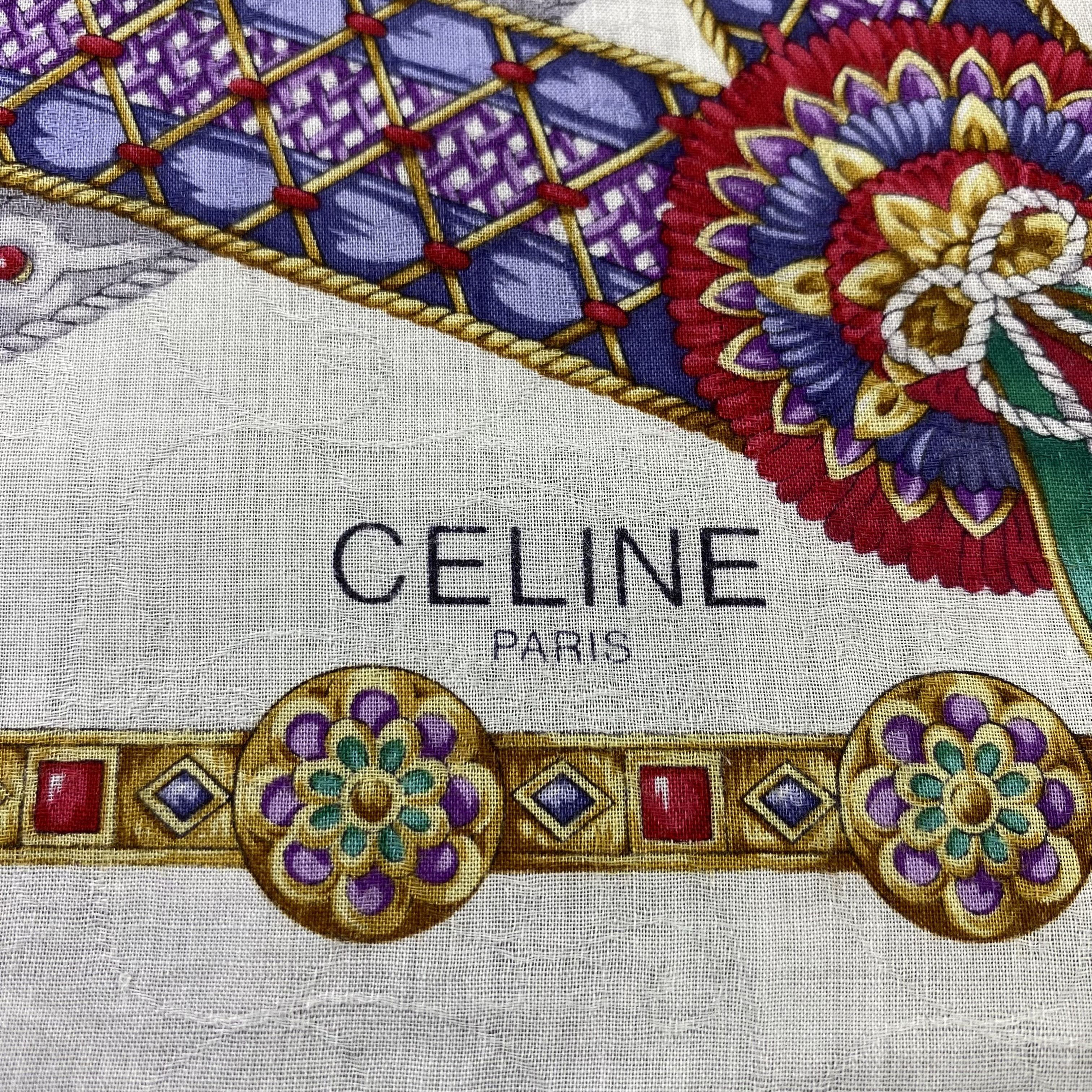 Celine Celine Handkerchief / Bandana / Neckerchief / Headscarf-B975 Size ONE SIZE - 5 Thumbnail
