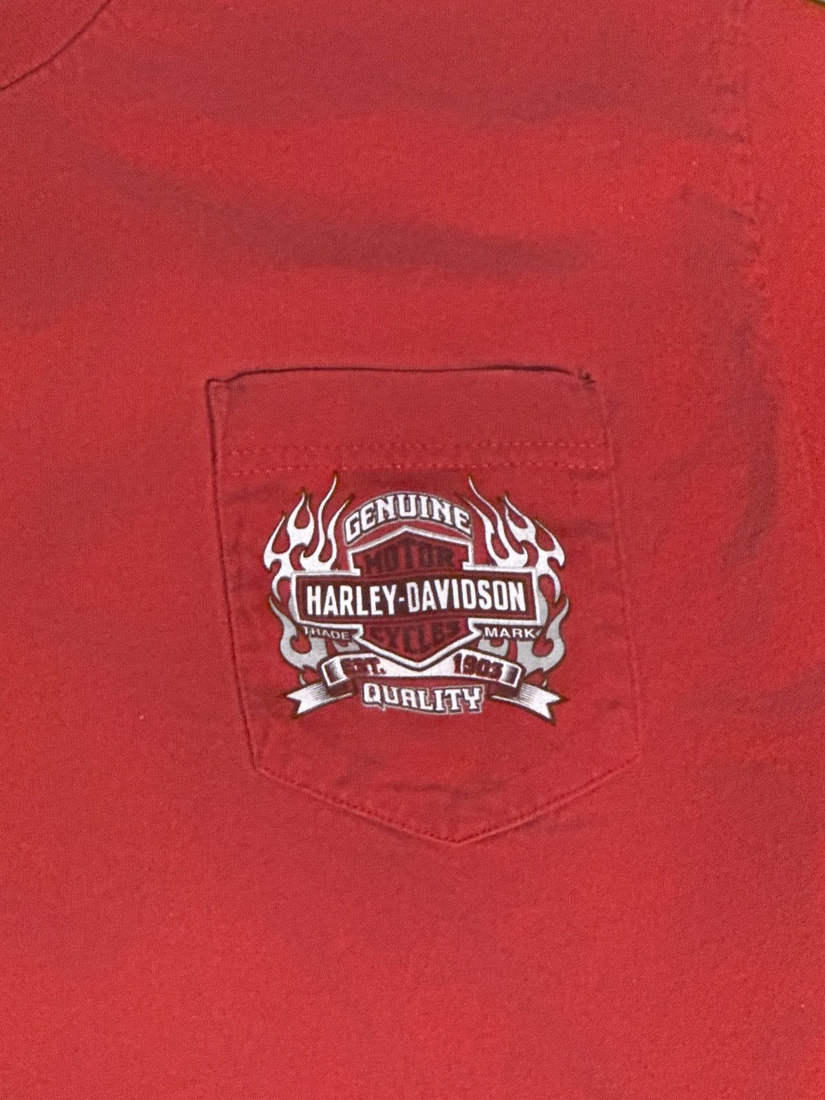 Harley Davidson Harley Tulsa Oklahoma Pocket Tee Size US L / EU 52-54 / 3 - 3 Thumbnail
