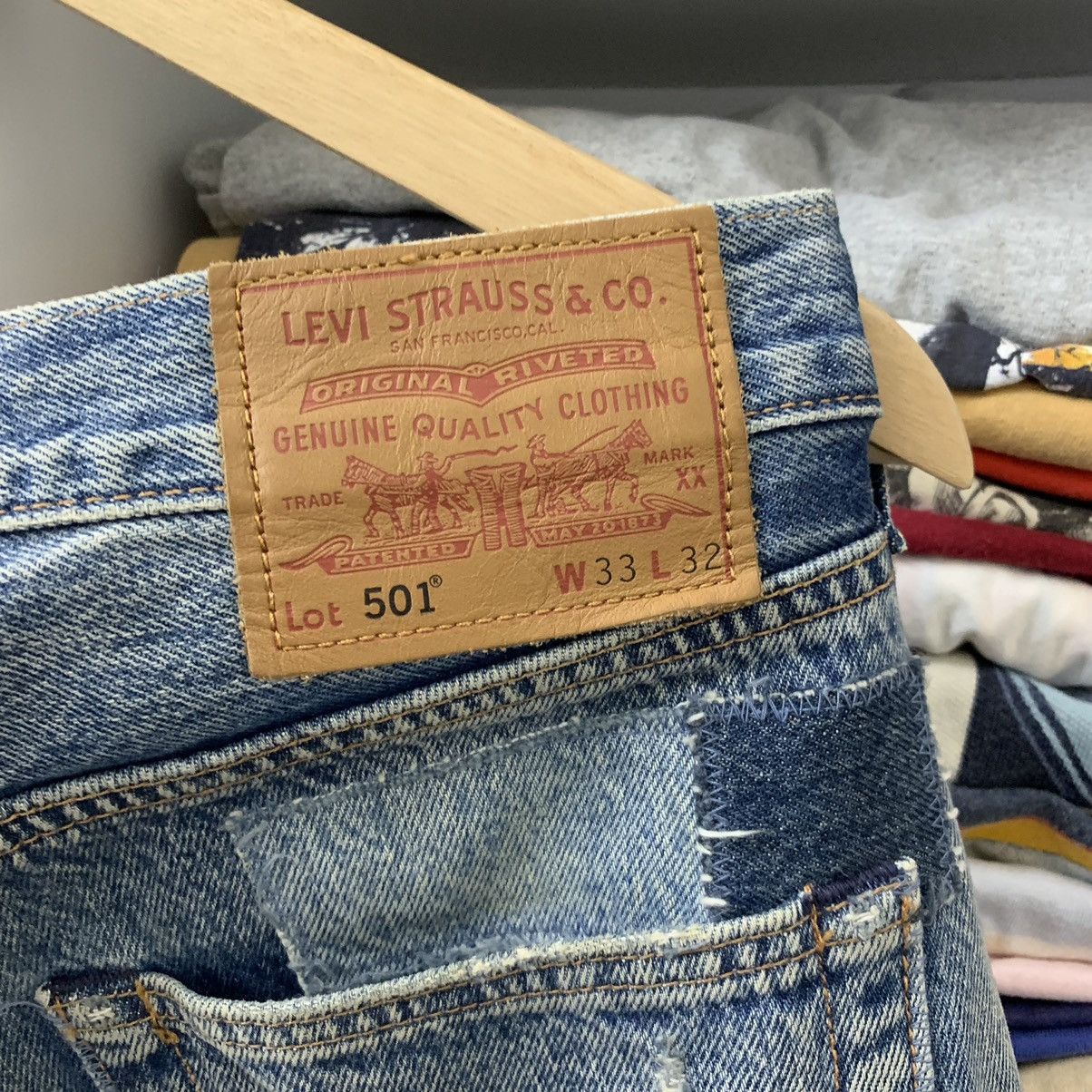 Levi's LEVIS 501 ORIGINAL CUSTOMS JEANS Size US 33 - 13 Thumbnail