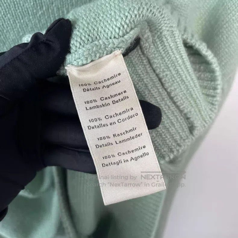 Hermes Hermes Cashmere Sweater, Light Green Size M / US 6-8 / IT 42-44 - 9 Thumbnail
