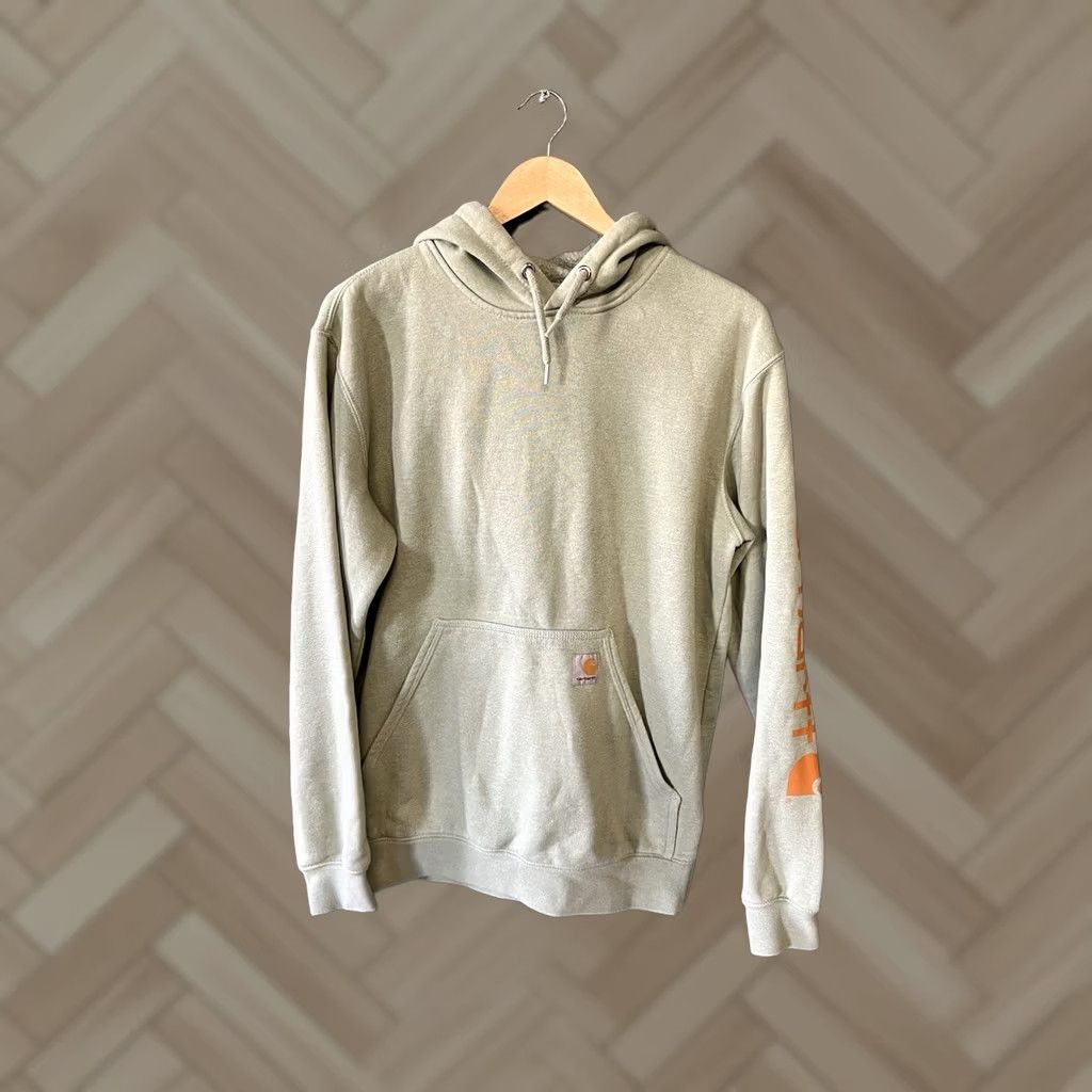 Carhartt Carhartt Pullover Hooded Sweatshirt Green Loose Fit Mens Size Small Size US S / EU 44-46 / 1 - 1 Thumbnail