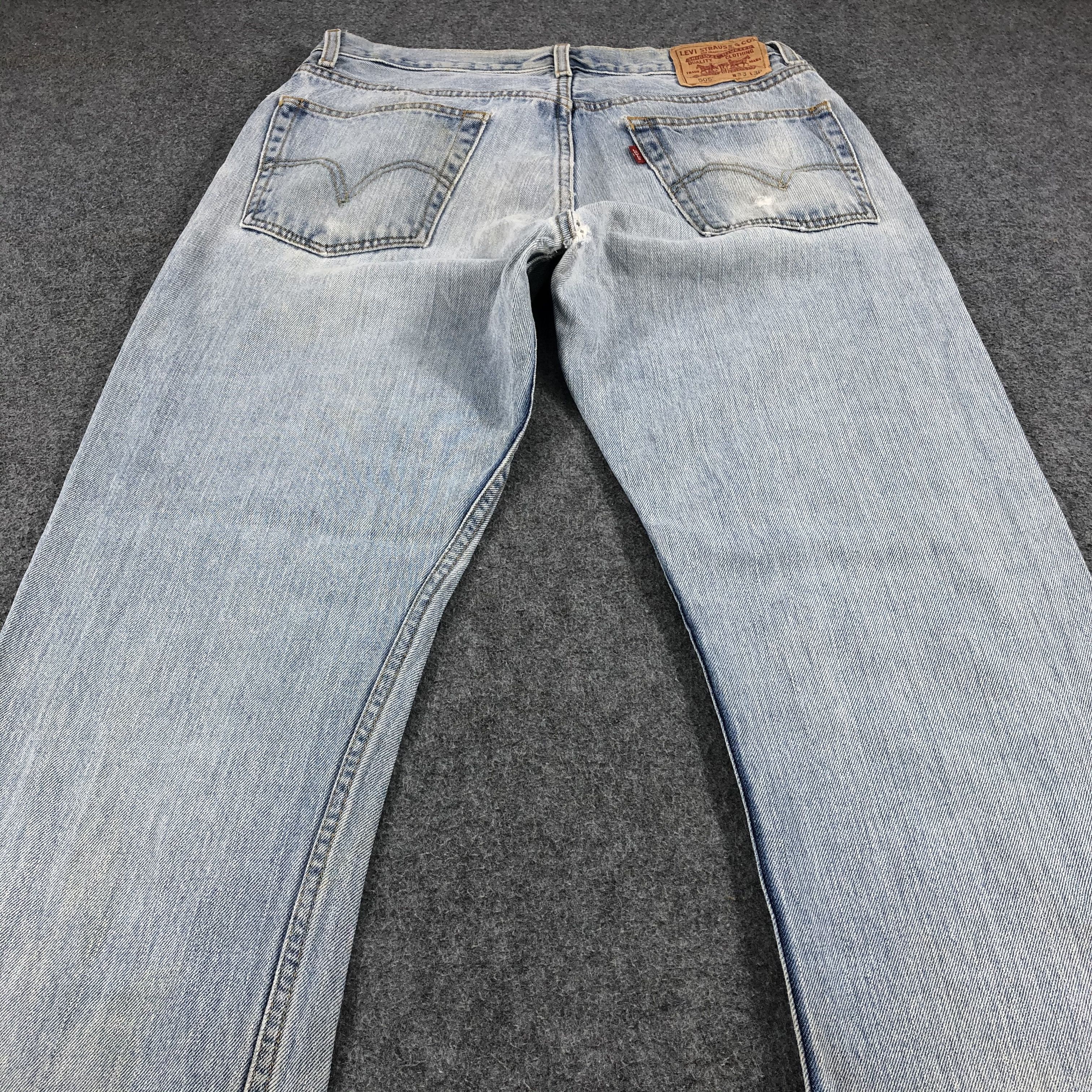 Levi's Vintage Levis Jeans Lot 505 Light Washed Denim-J970 Size US 33 - 4 Thumbnail