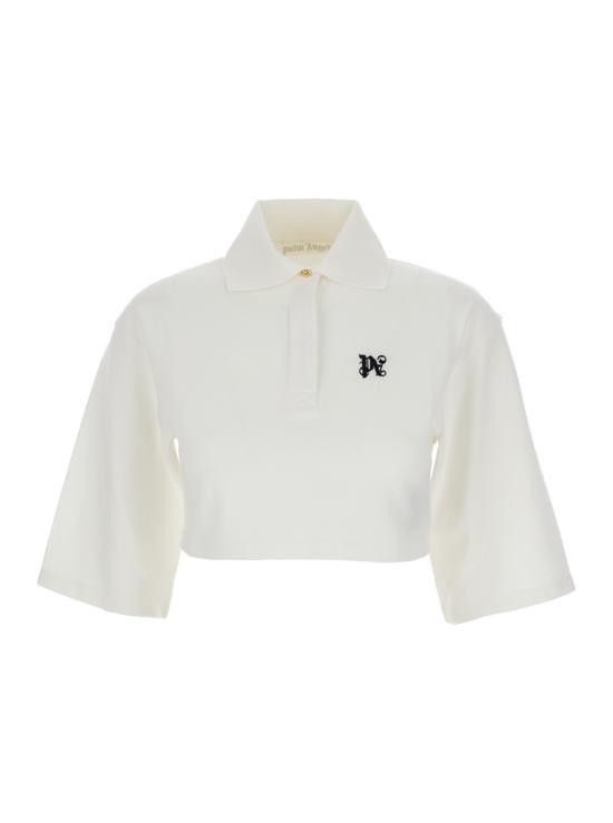 Palm Angels PALM ANGELS Women Tops PWGB012S24FAB0010310 White Size S / US 4 / IT 40 - 1 Thumbnail