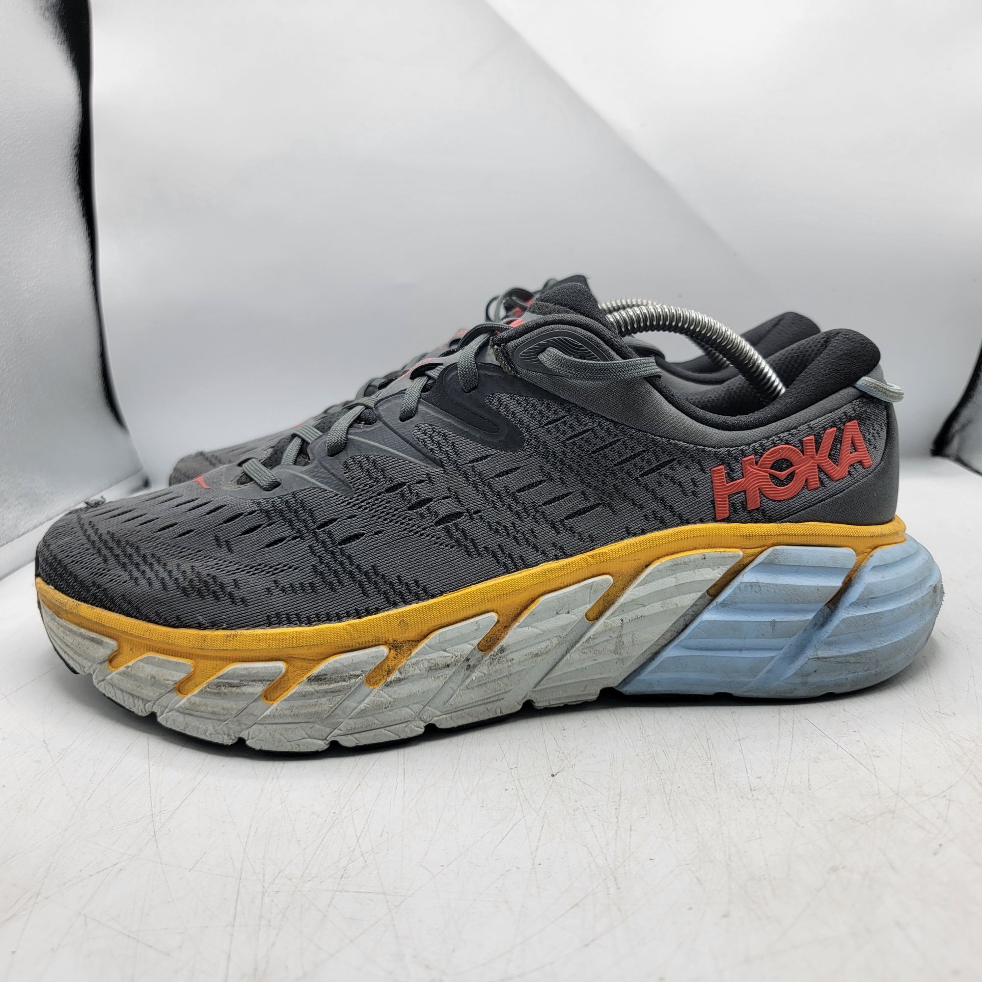 Hoka Hoka One One Gaviota 4 Mens 11 D Gray Running Training Shoes Size US 11 / EU 44 - 12 Thumbnail