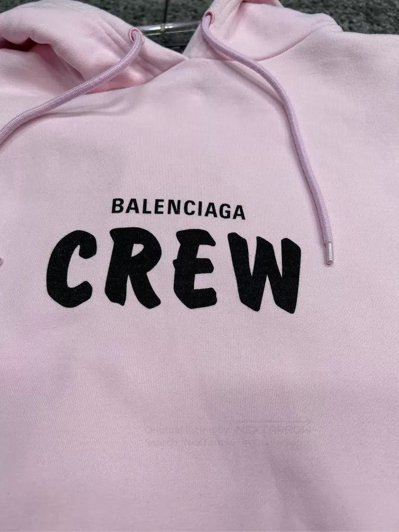 Balenciaga Balenciaga Pink Logo Hoodie Size US S / EU 44-46 / 1 - 3 Thumbnail