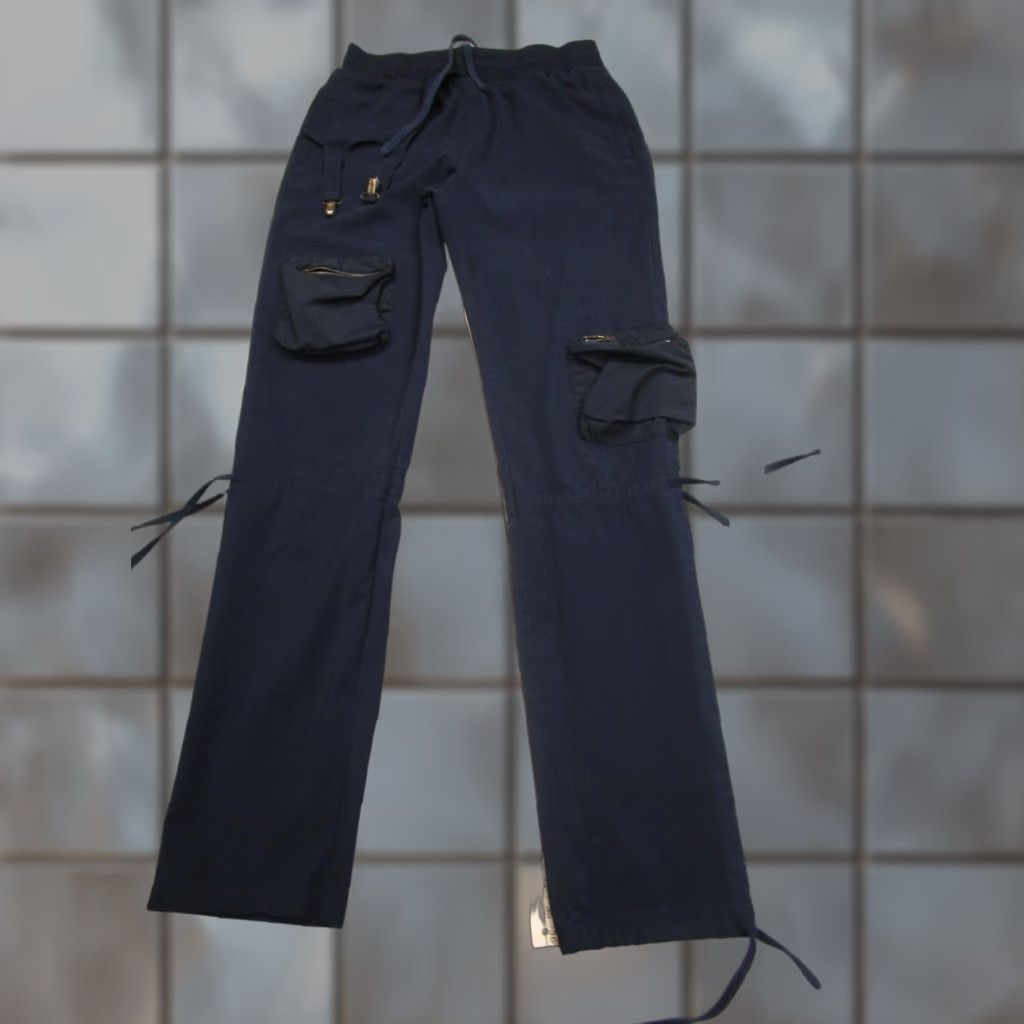Vintage VINTAGE Nineth Closet Pants Womens Large Navy Cargo Military Paratrooper Utility y2k Size 36" / US 14 / IT 50 - 1 Thumbnail