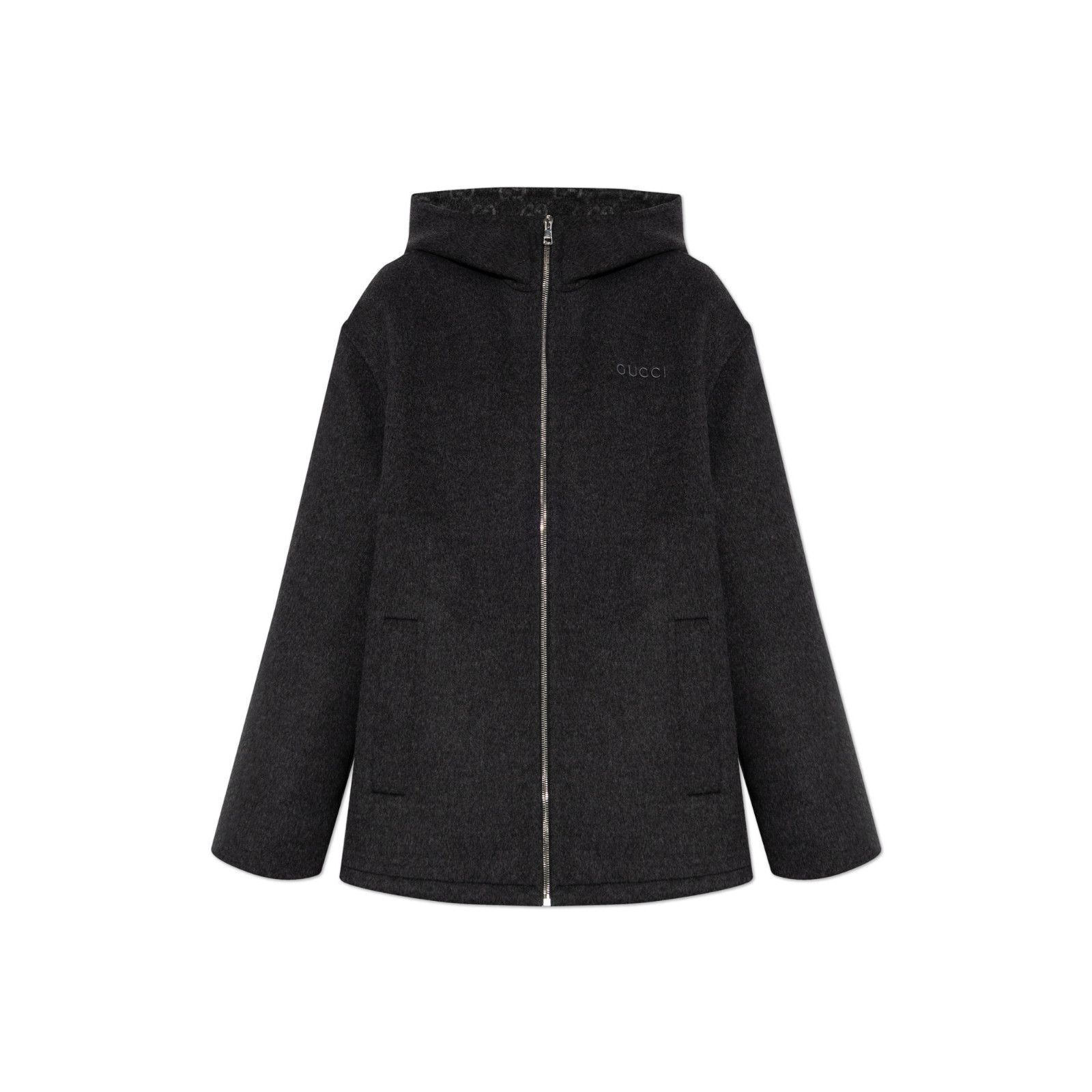 Gucci GUCCI Gray Wool Jacket New & Authentic (Women's size:IT 40;) Size S / US 4 / IT 40 - 1 Preview