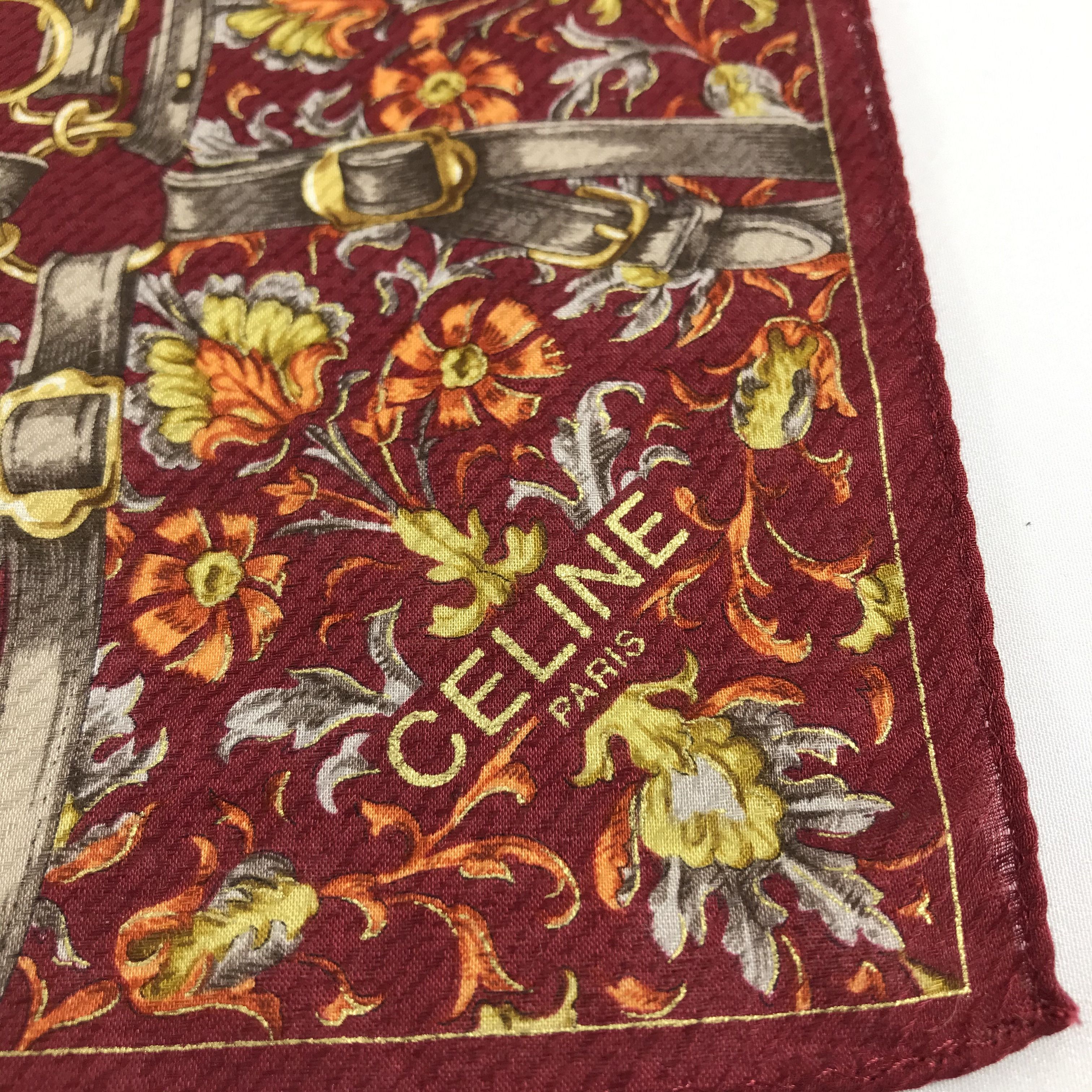Celine Celine Luxurious Handkerchief Neckerchief Bandana H881 Size ONE SIZE - 3 Thumbnail