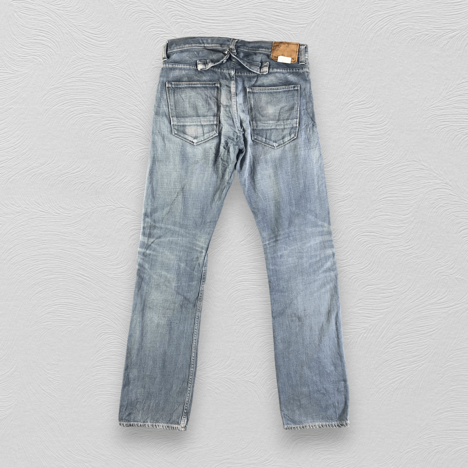 Japanese Brand Japanese Back Number Jeans Faded Blue Denim KJ3155 Size US 31 - 2 Thumbnail