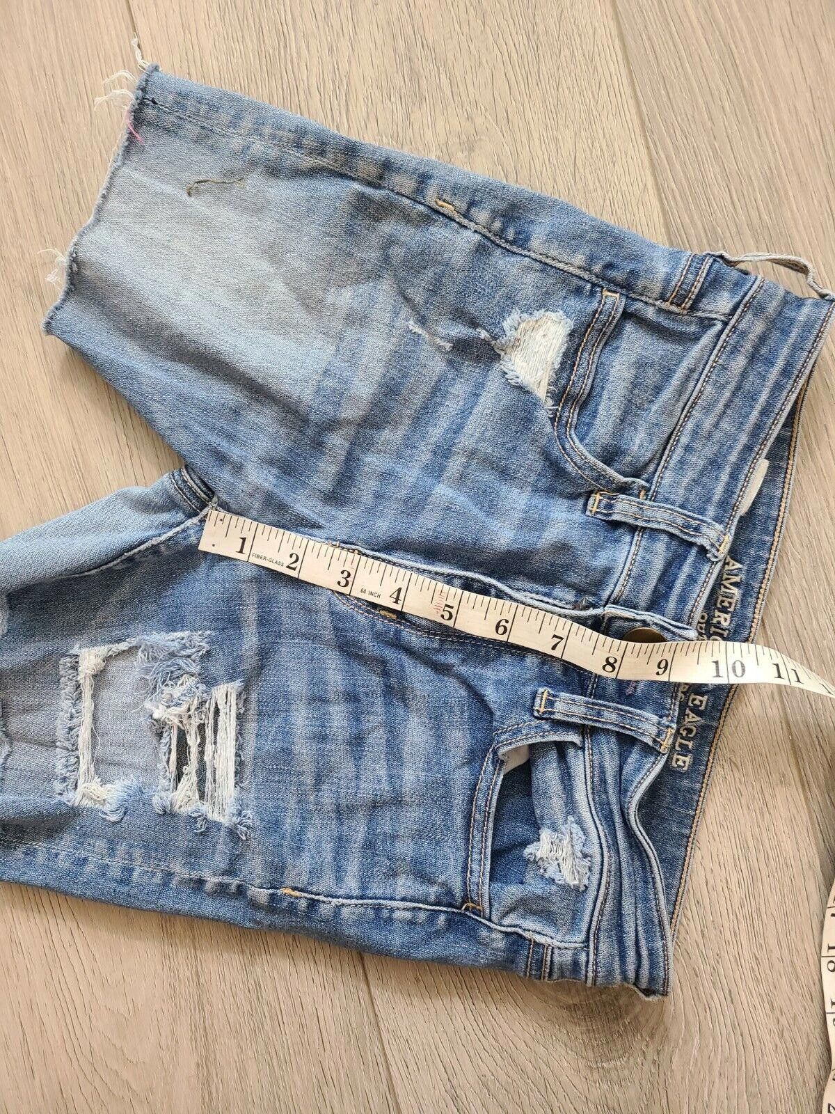 Designer American Eagle Cut Off Shorts Size 2 High Rise Jegging Size 26" / US 2 / IT 38 - 5 Thumbnail