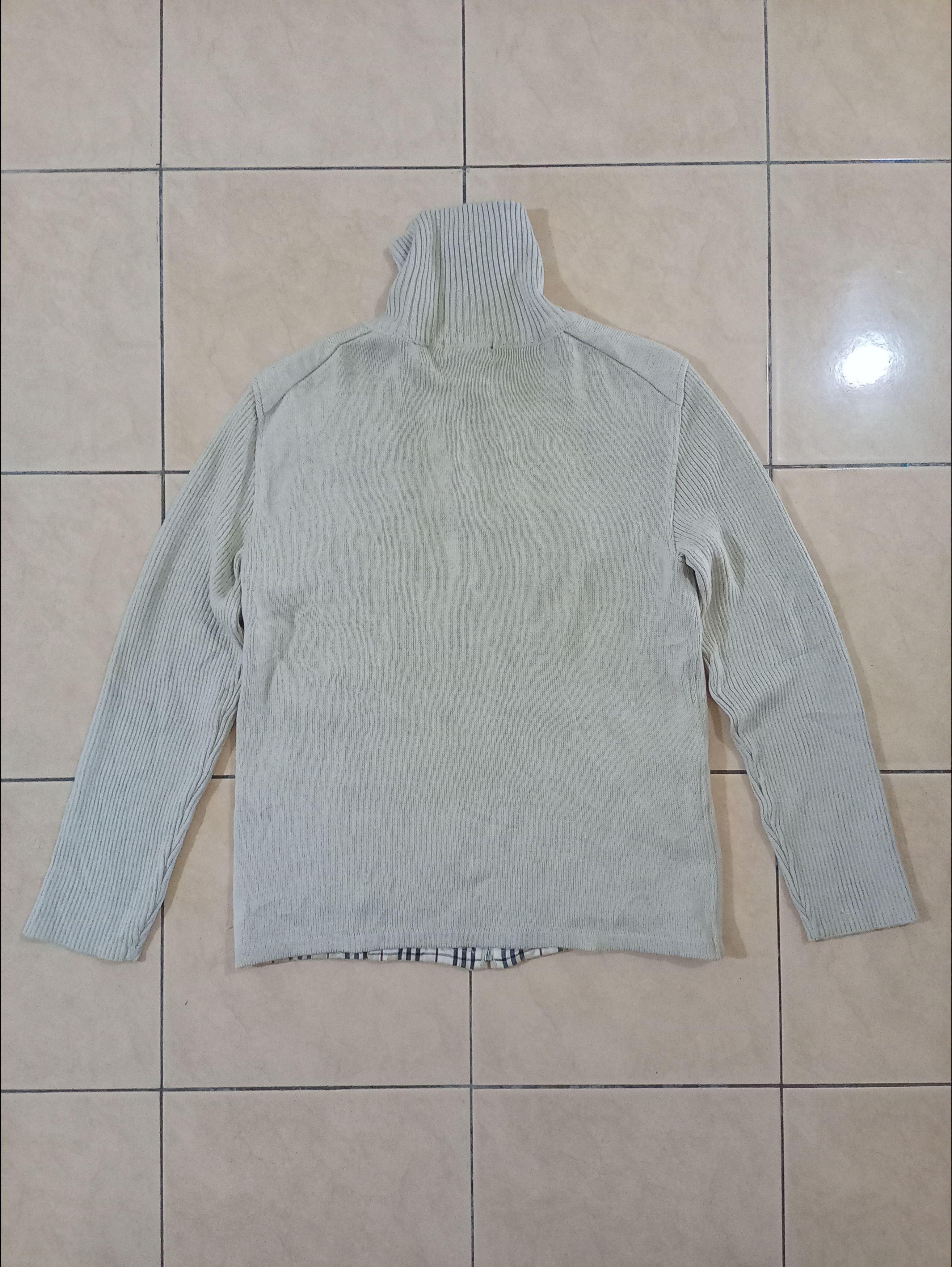 Burberry BURBERRY TURTLE NECK ZIPPER KNITWEAR Size M / US 6-8 / IT 42-44 - 4 Thumbnail
