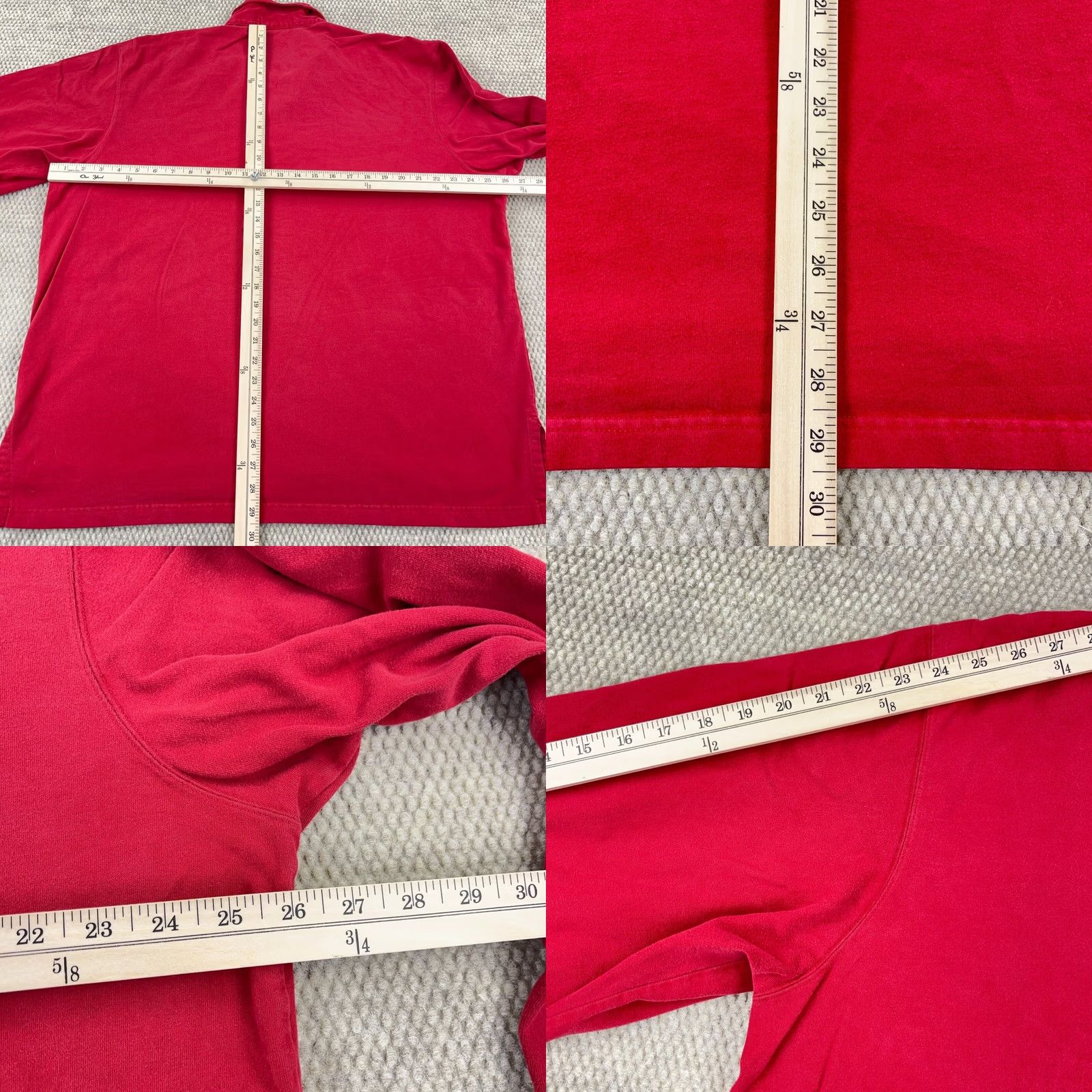 Polo Ralph Lauren VINTAGE Polo Ralph Lauren Rugby Shirt Men 2XL Red Blue 90s Long Sleeve Pony Size US XXL / EU 58 / 5 - 8 Thumbnail