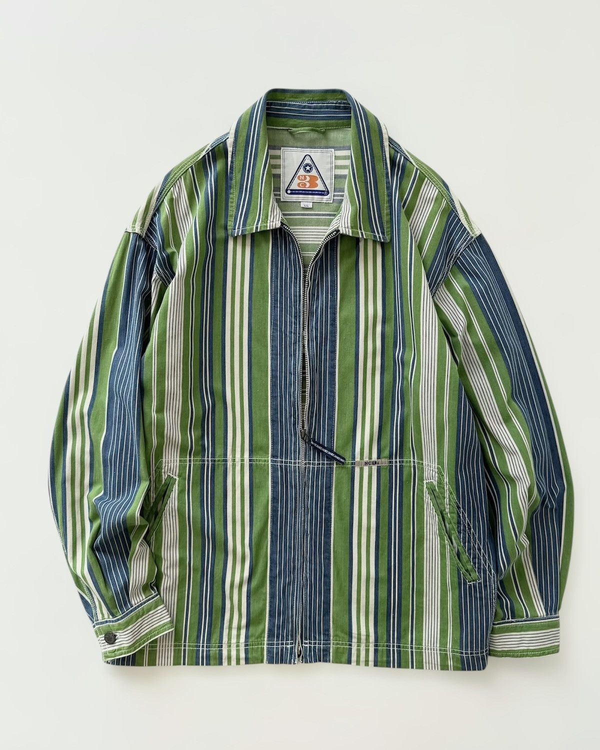 Nigel Cabourn NC3 NIGEL CABOURN BLOUSON STRIPE JACKET Size US L / EU 52-54 / 3 - 3 Thumbnail
