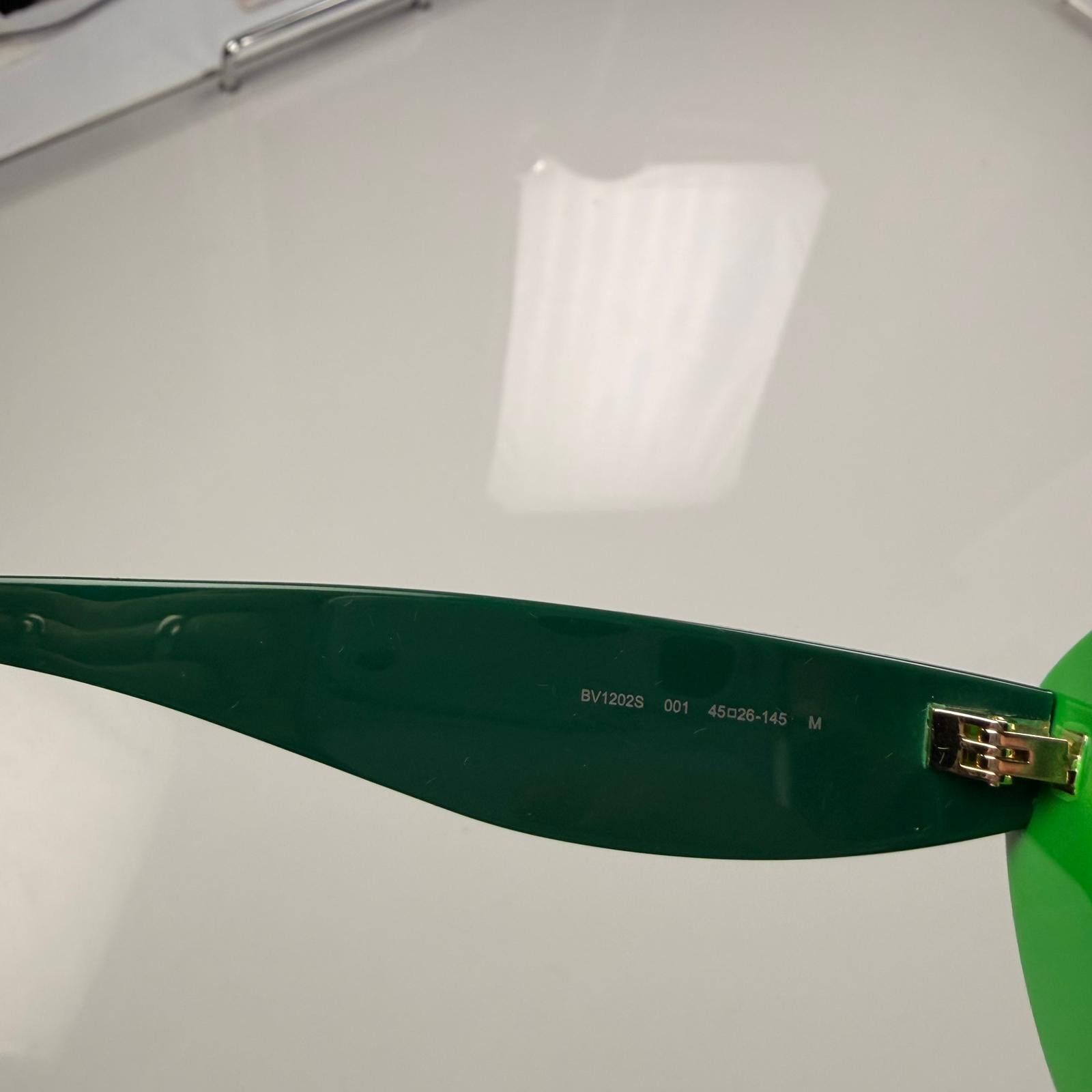 Bottega Veneta Green Hue BV1202S Acetate Cat Eye Sunglasses Size ONE SIZE - 7 Thumbnail