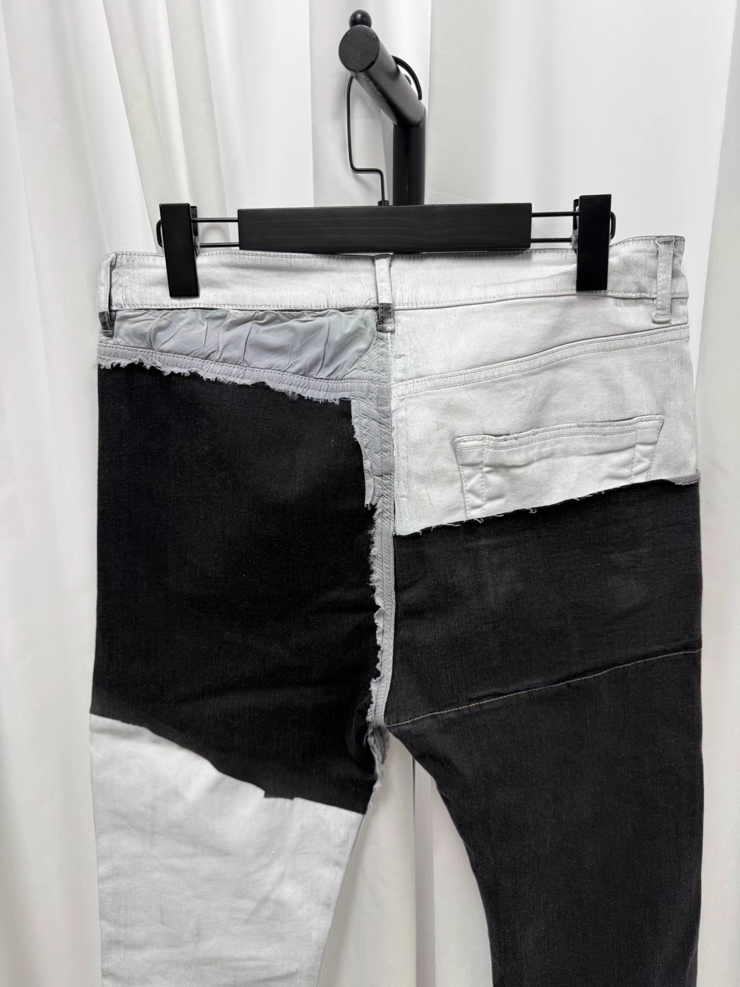 Rick Owens Rick Owens Patchwork Waxed Jeans K20 Size US 32 / EU 48 - 6 Thumbnail