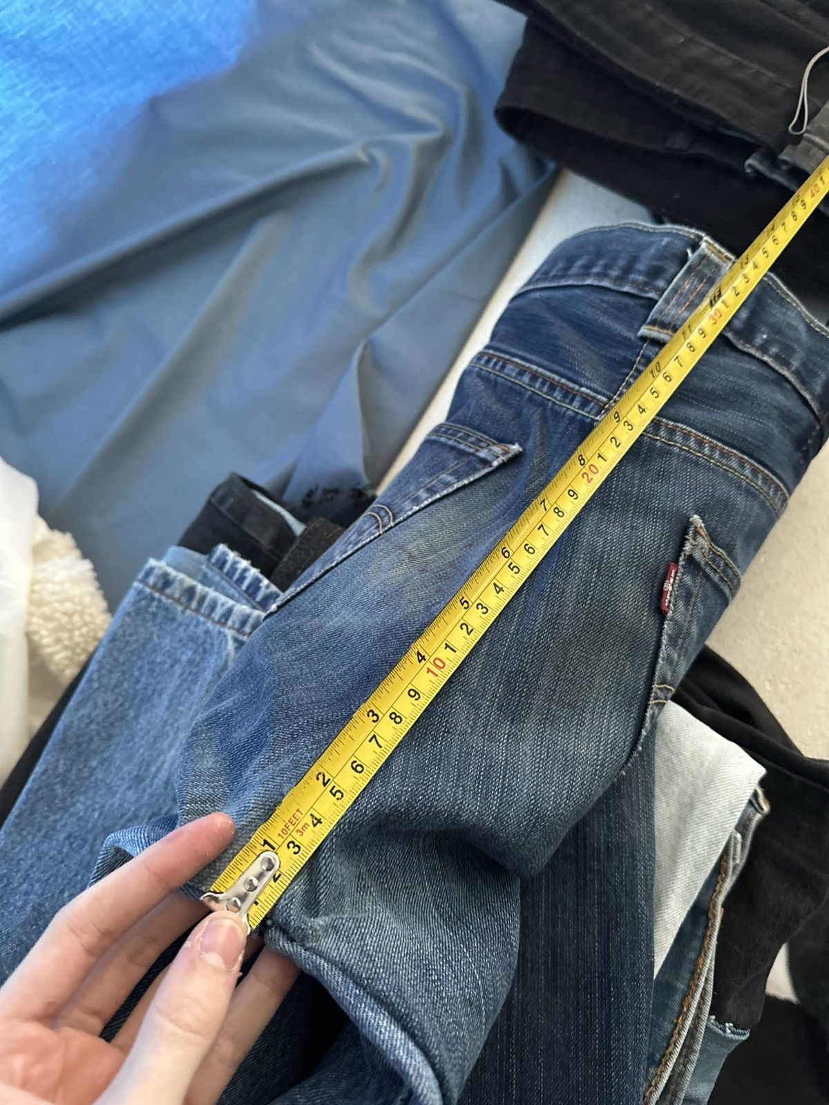 If Six Was Nine × Levi's 🚨GRAIL CUSTOM DENIM JEANS 2in1 ULTRA BAGGY Y2K JAPANESE STYL Size US 32 / EU 48 - 20 Thumbnail