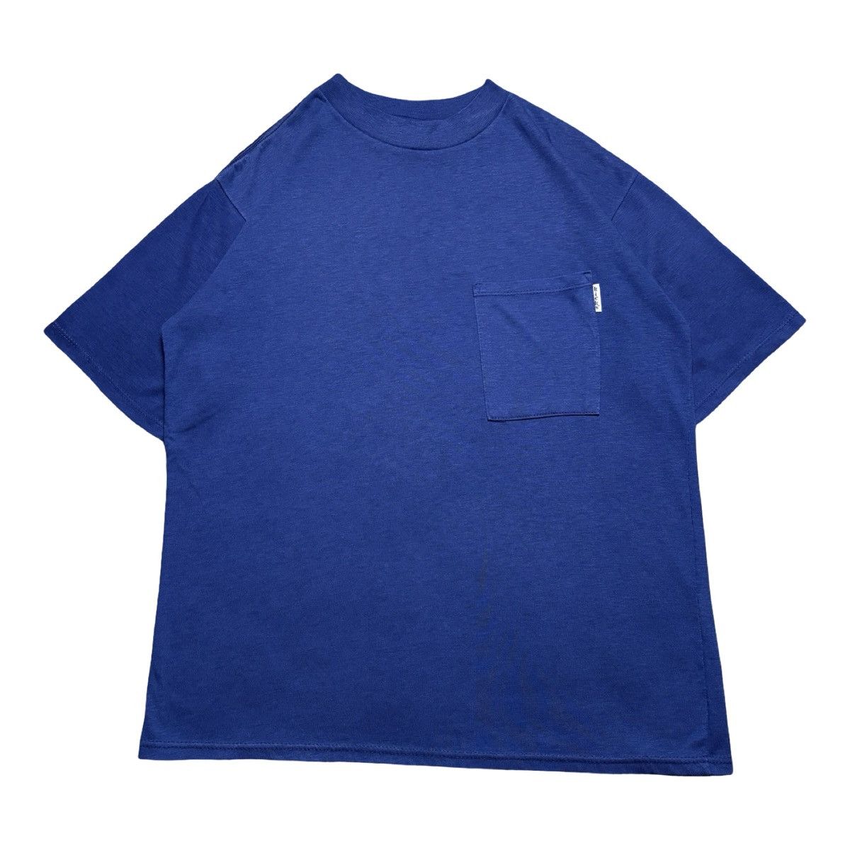 Other V70s 80s Kick Blank Pocket T Shirt Blue Poly Cotton 50/50 M Size US M / EU 48-50 / 2 - 1 Thumbnail