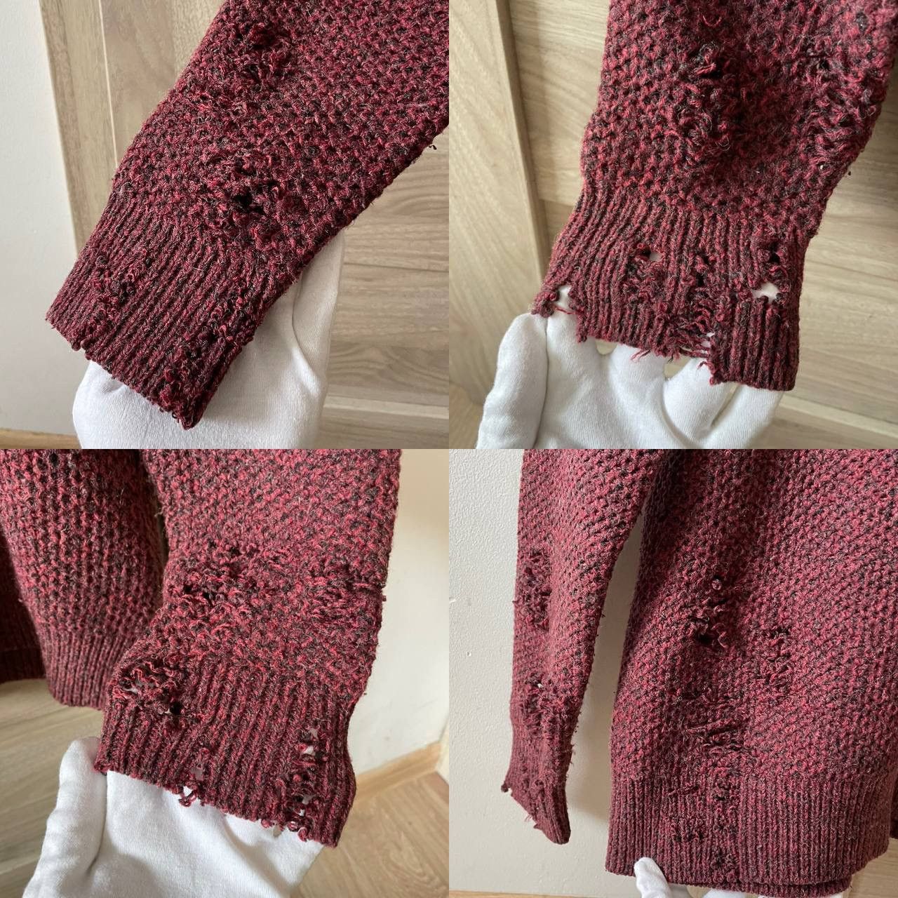 Raf Simons Archive Raf Simons SS09 sweater distressed avantgarde Size US L / EU 52-54 / 3 - 3 Thumbnail