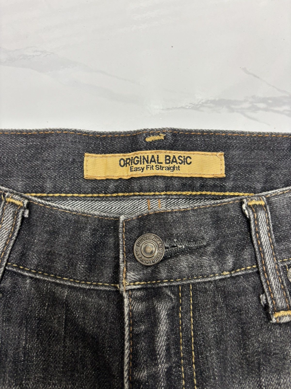 Undercover × Uniqlo Vintage Japanese Faded Black S-003 Uniqlo Distressed Denim Size US 33 - 9 Thumbnail