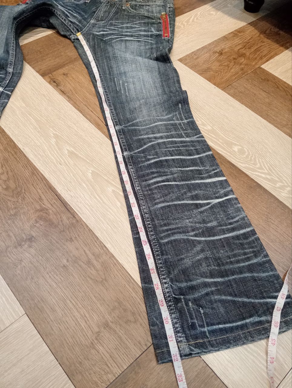 semanticdesign SEMANTIC DESIGN JAPAN RARE DISTRESSED LOOK FLARED JEANS Size US 30 / EU 46 - 14 Thumbnail