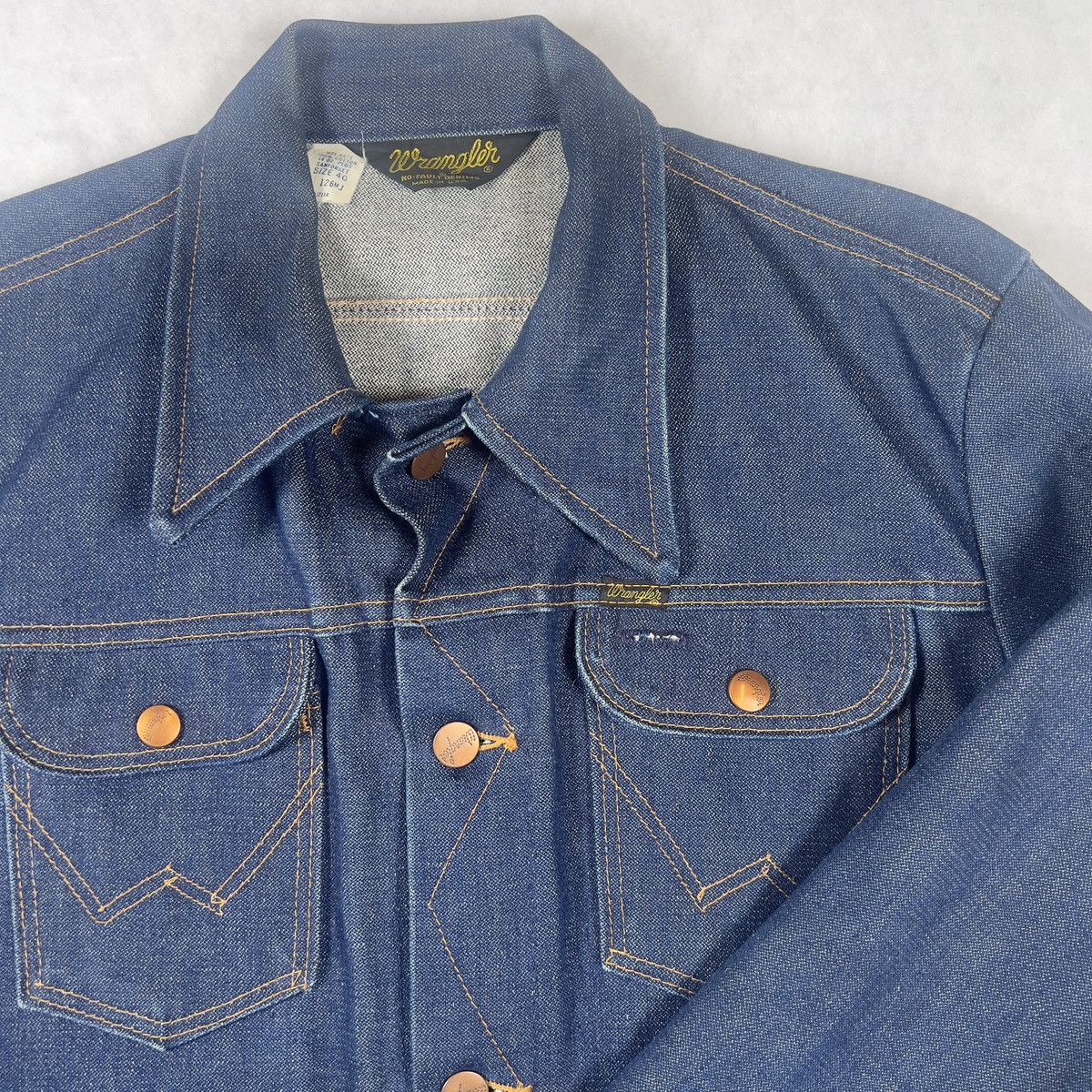 Wrangler Vintage Wrangler NoFault Denims Jacket Made in USA 60s / 70s Size US XXS / EU 40 - 1 Thumbnail