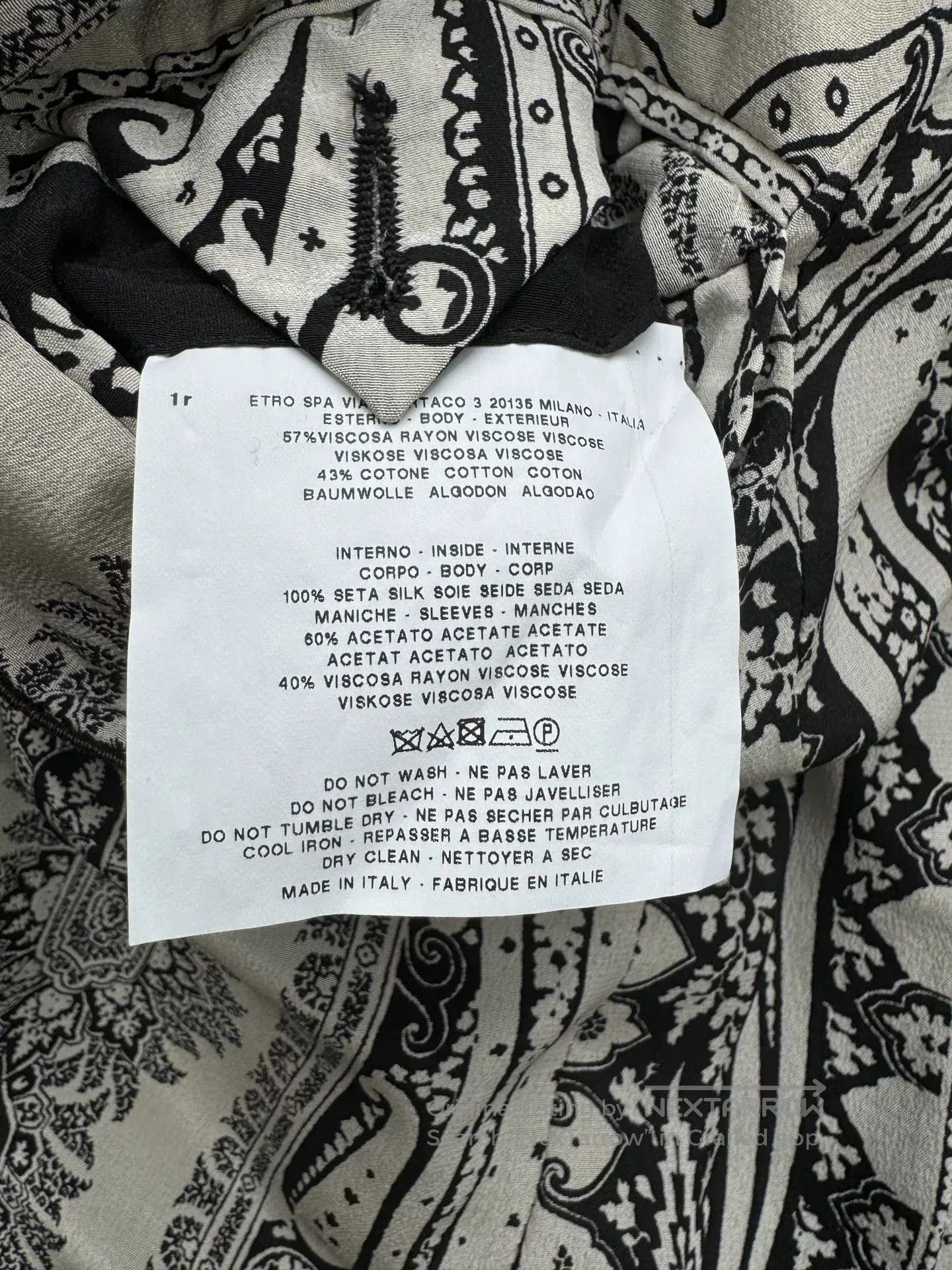 Etro etro patterned silk-lined coat. Size L / US 10 / IT 46 - 7 Thumbnail