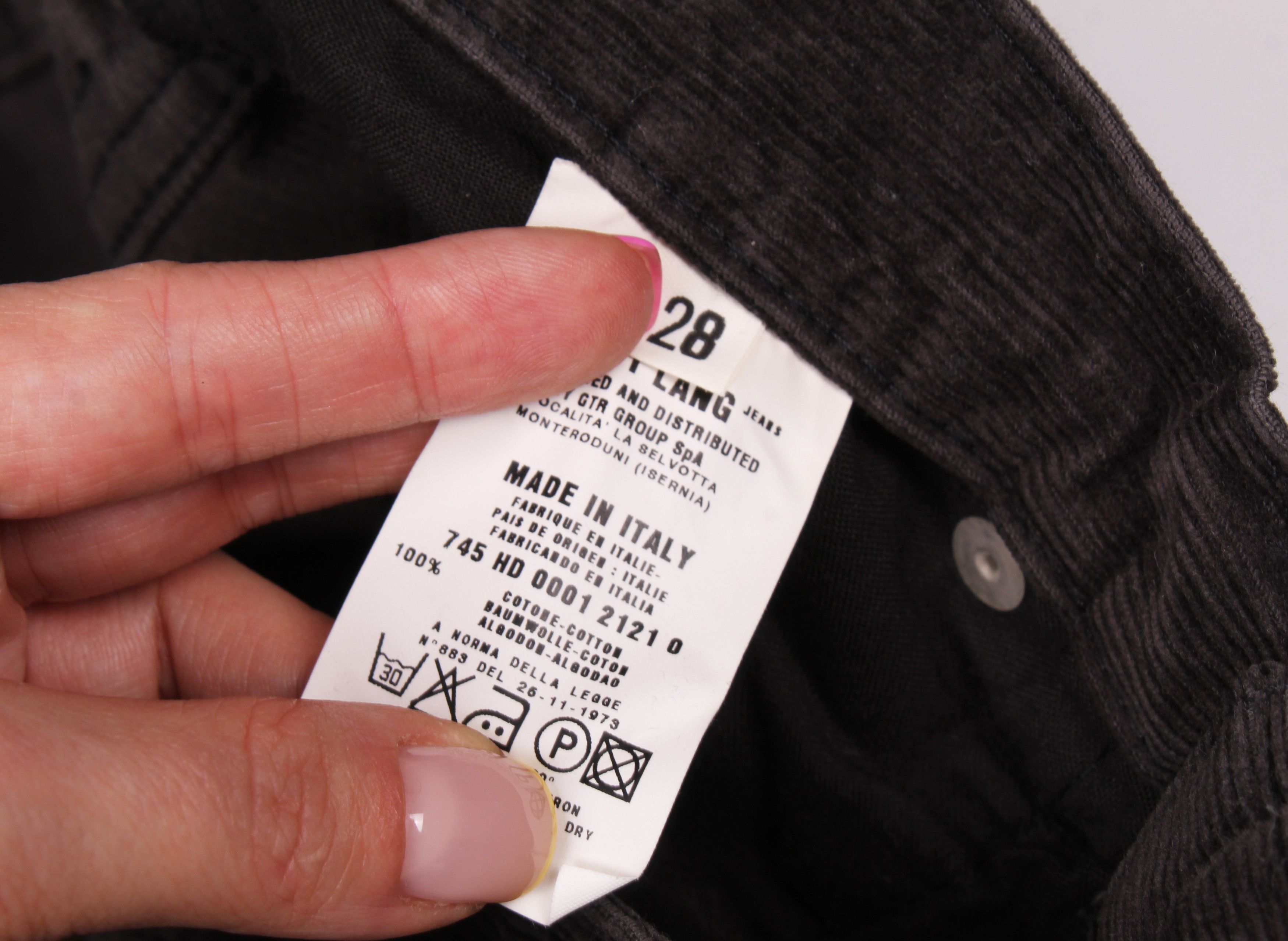 Helmut Lang Vintage Helmut Lang 1998 Corduroy Brown Straight Pants Size 29" - 4 Thumbnail