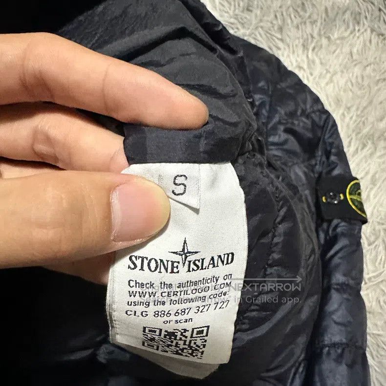 Stone Island Stone Island Down Jacket Coat Dark Blue S Size Size US S / EU 44-46 / 1 - 4 Thumbnail