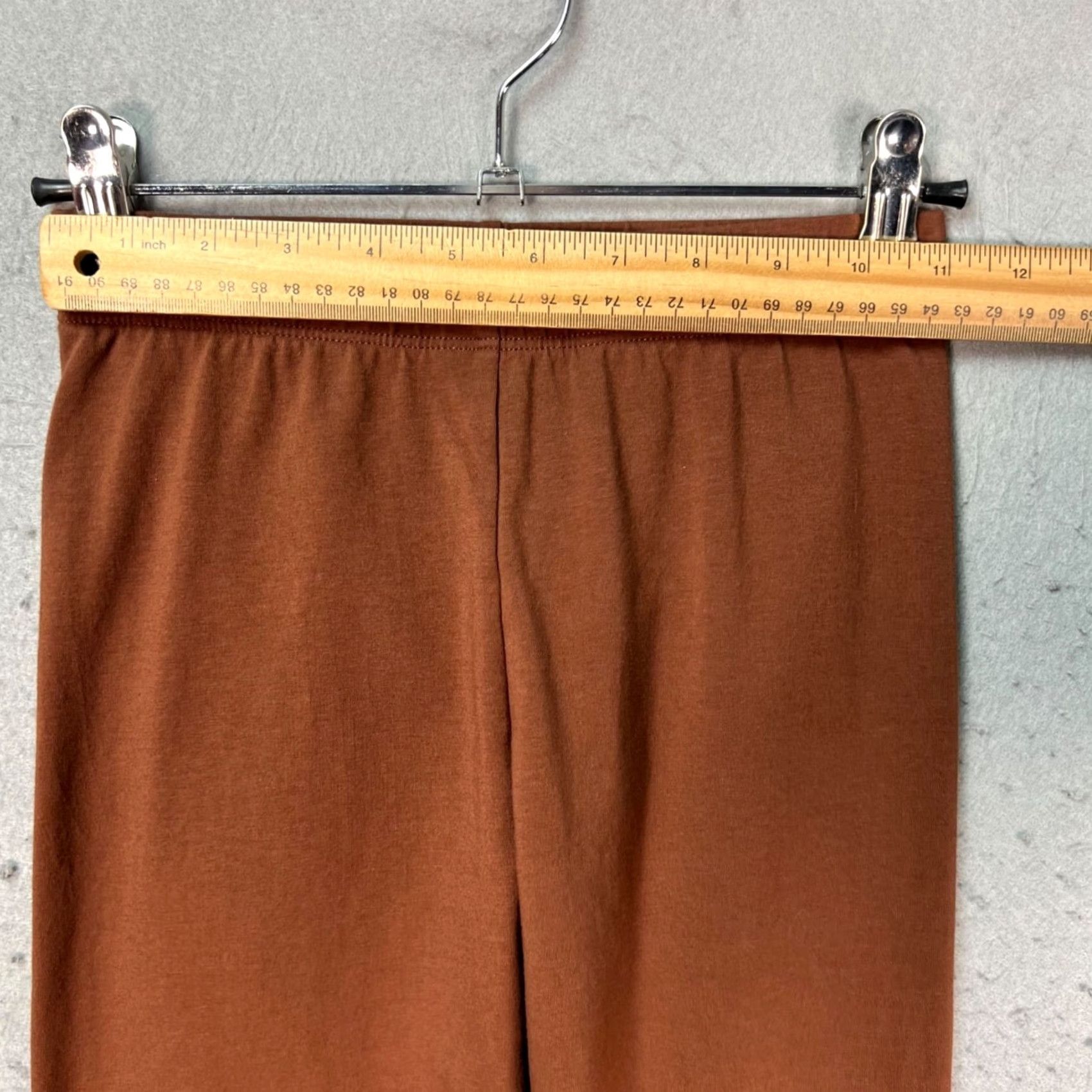 Los Angeles Apparel Los Angeles Apparel Womens Small Brown Cotton Spandex Leggings Made In USA Size 40" / US 18 - 5 Thumbnail