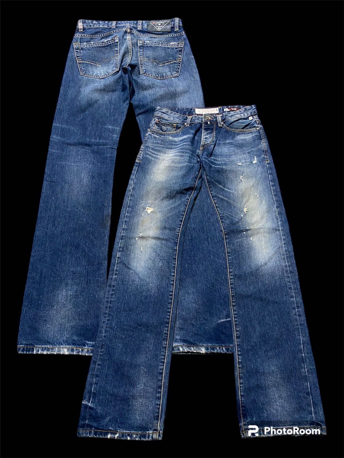 Japanese Nicole Distressed Slim Straight Denim p137