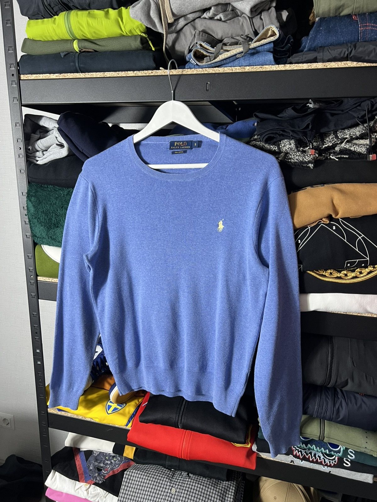 Polo Ralph Lauren 💙 Polo Ralph Lauren Crewneck Sweater Light Blue Size S Size US S / EU 44-46 / 1 - 1 Thumbnail
