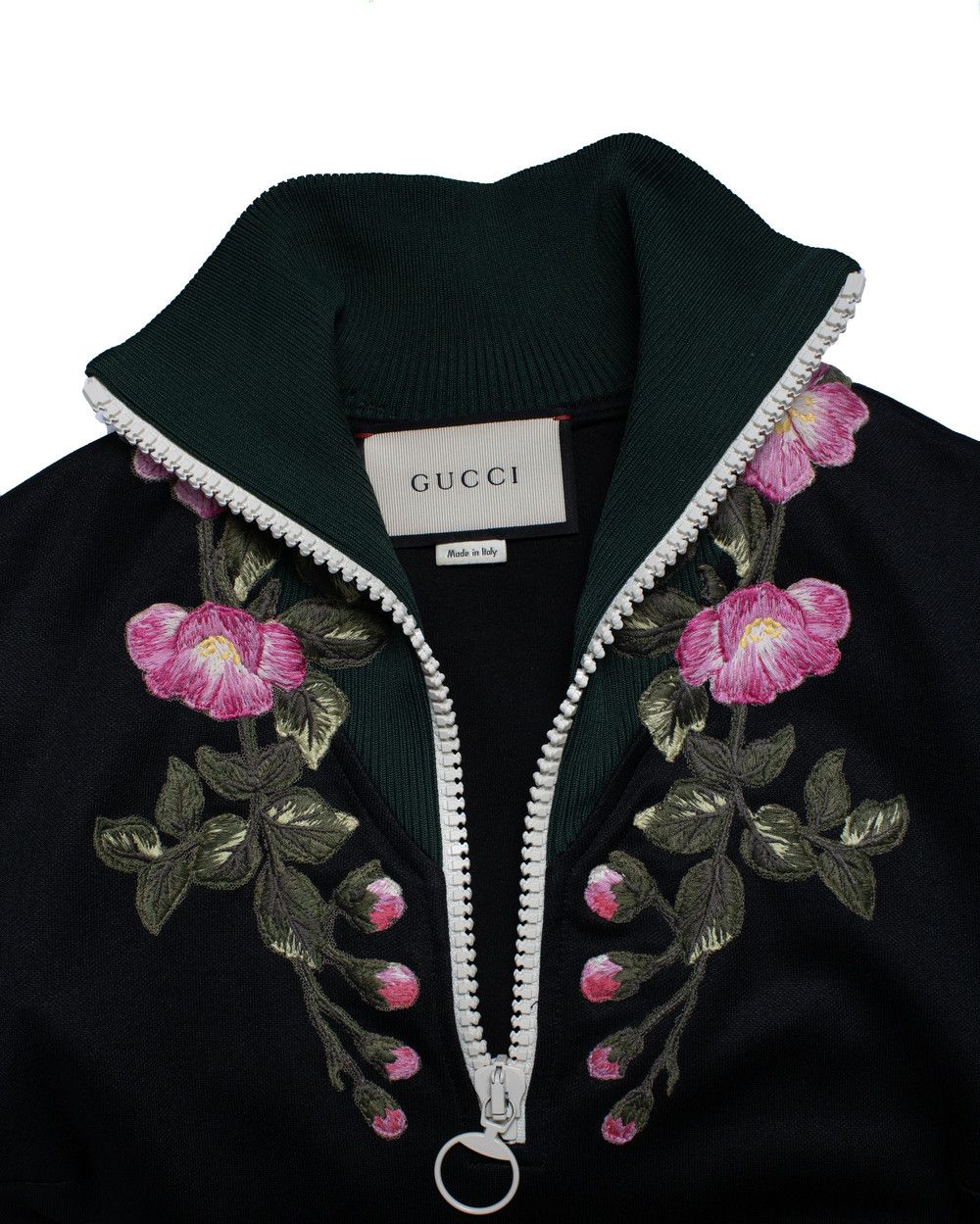 Gucci Gucci, black technical jersey floral turtle neck dress Size M / US 6-8 / IT 42-44 - 7 Thumbnail